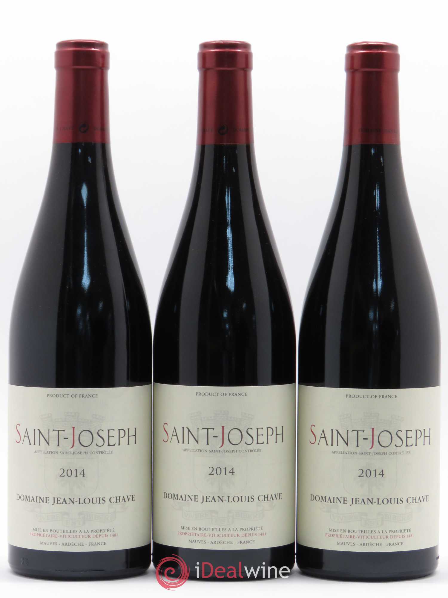 Saint-Joseph Jean-Louis Chave 2014 - Lot de 3 bouteilles - 0