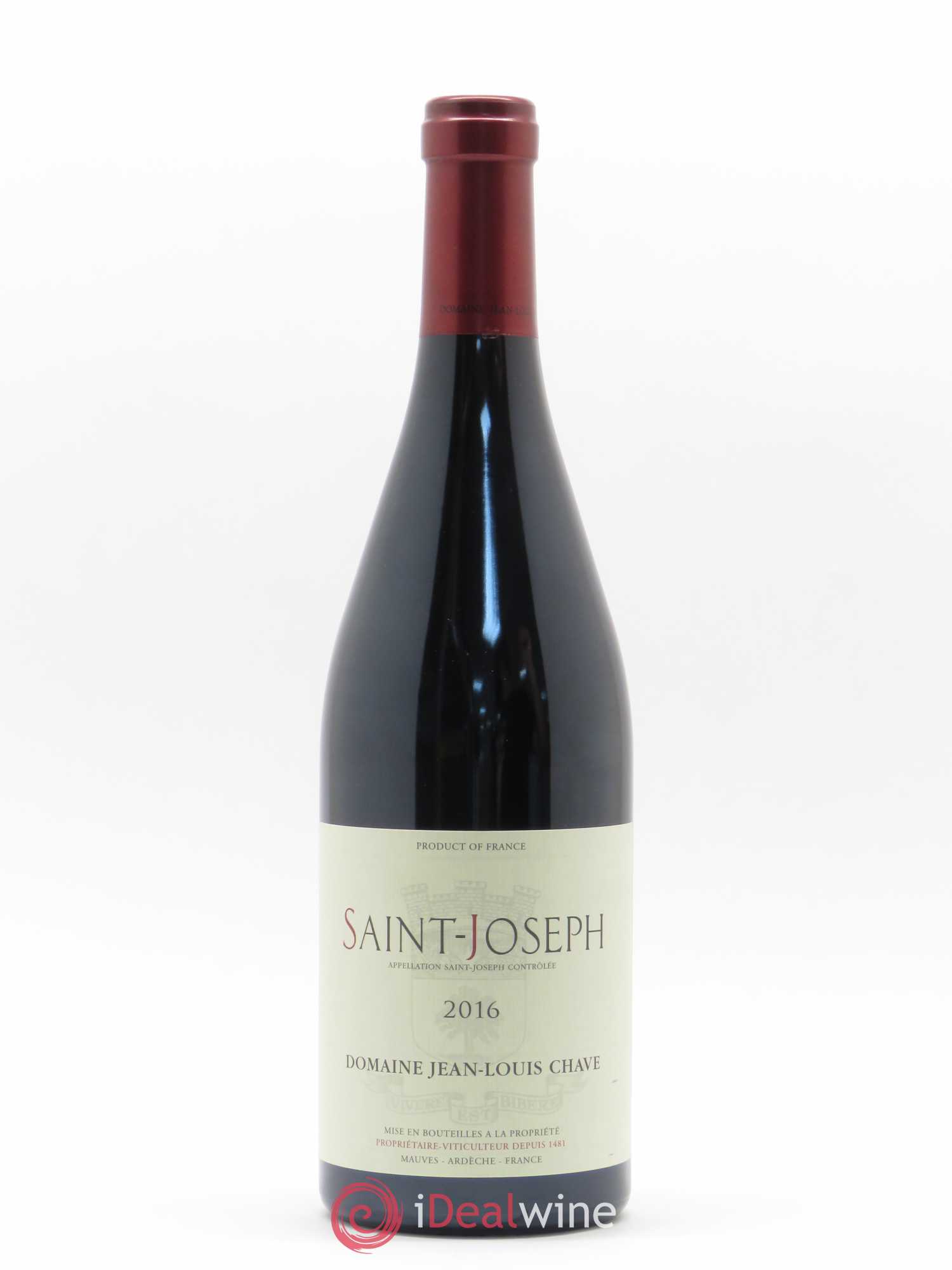 Saint-Joseph Jean-Louis Chave 2016 - Lot de 1 bouteille - 0