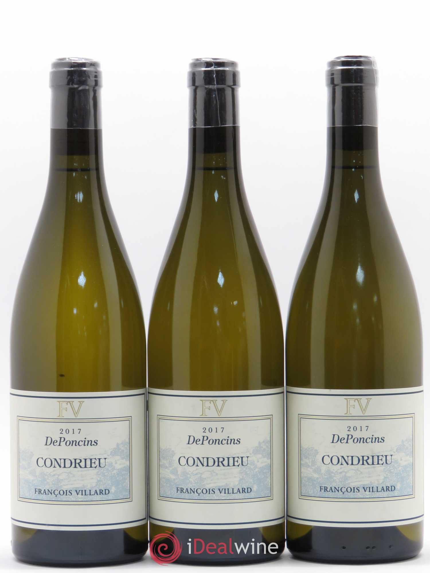 Condrieu Deponcins François Villard 2017 - Lot de 3 bouteilles - 0