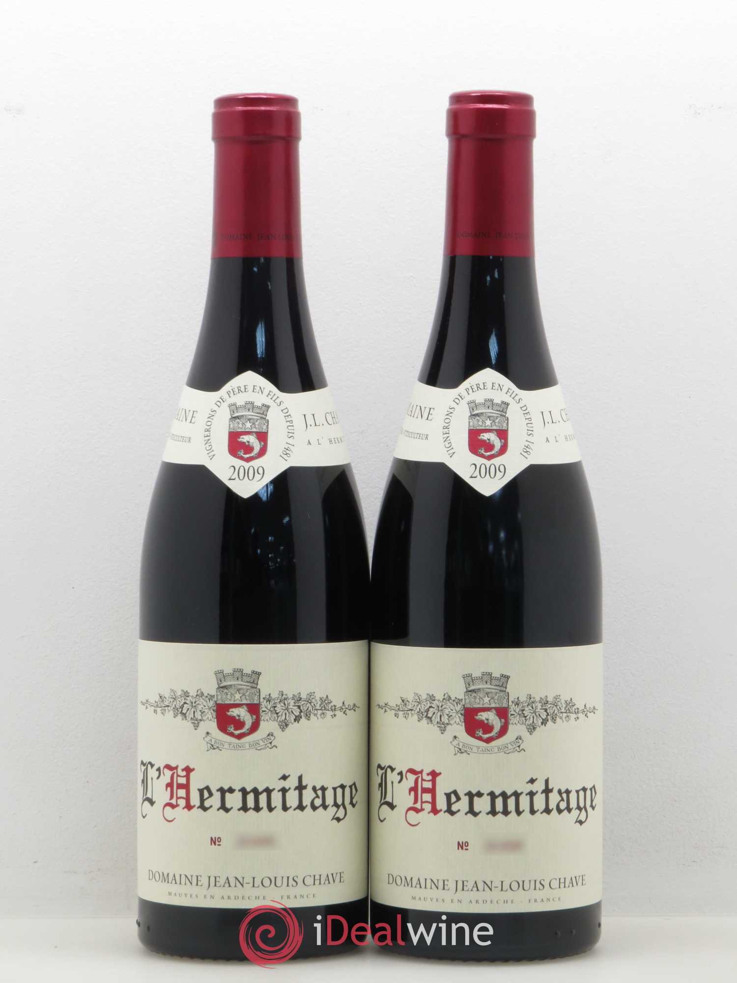 Hermitage Jean-Louis Chave 2009 - Lot de 2 bouteilles - 0