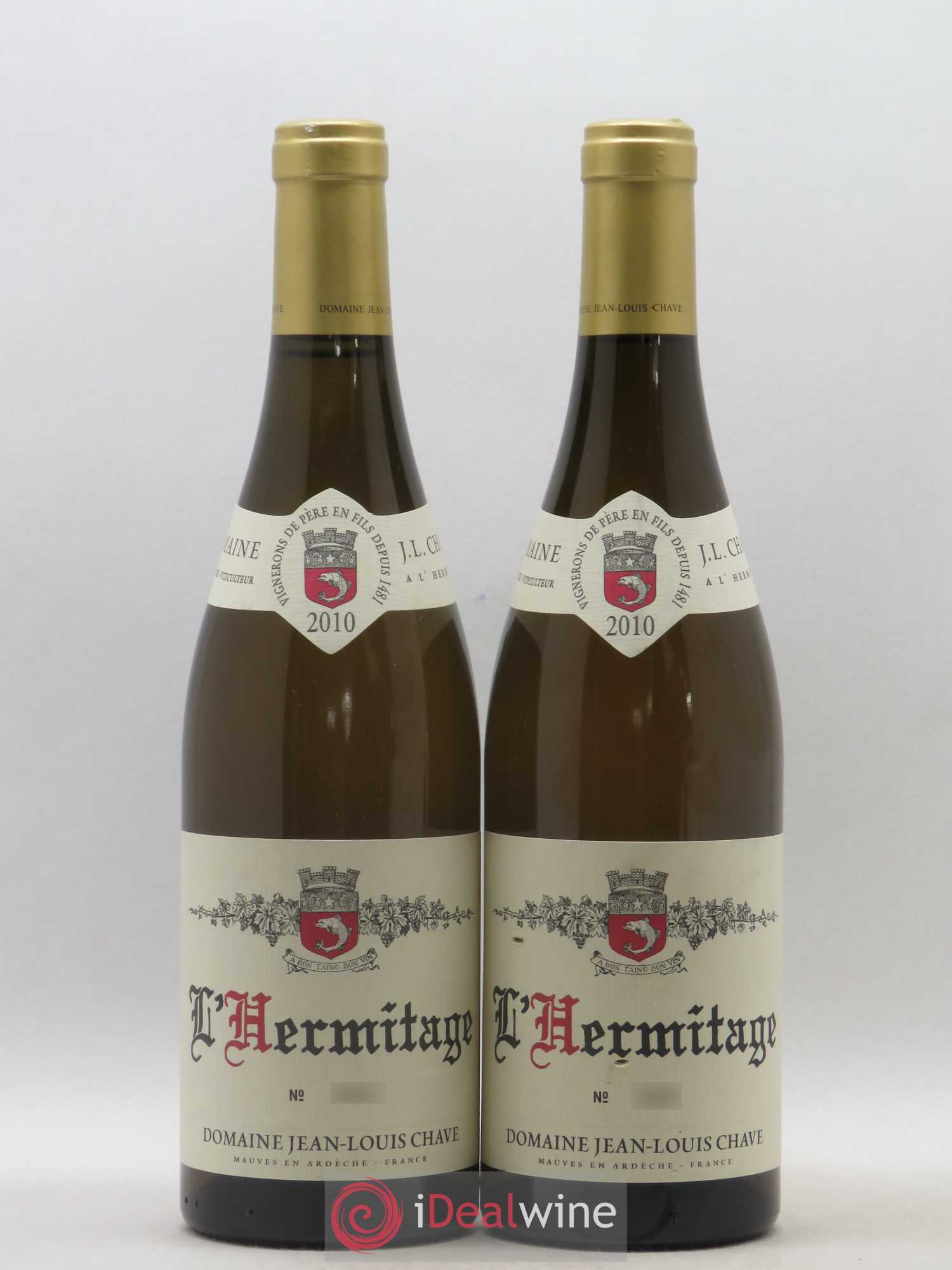 Hermitage Jean-Louis Chave 2010 - Lot de 2 bouteilles - 0