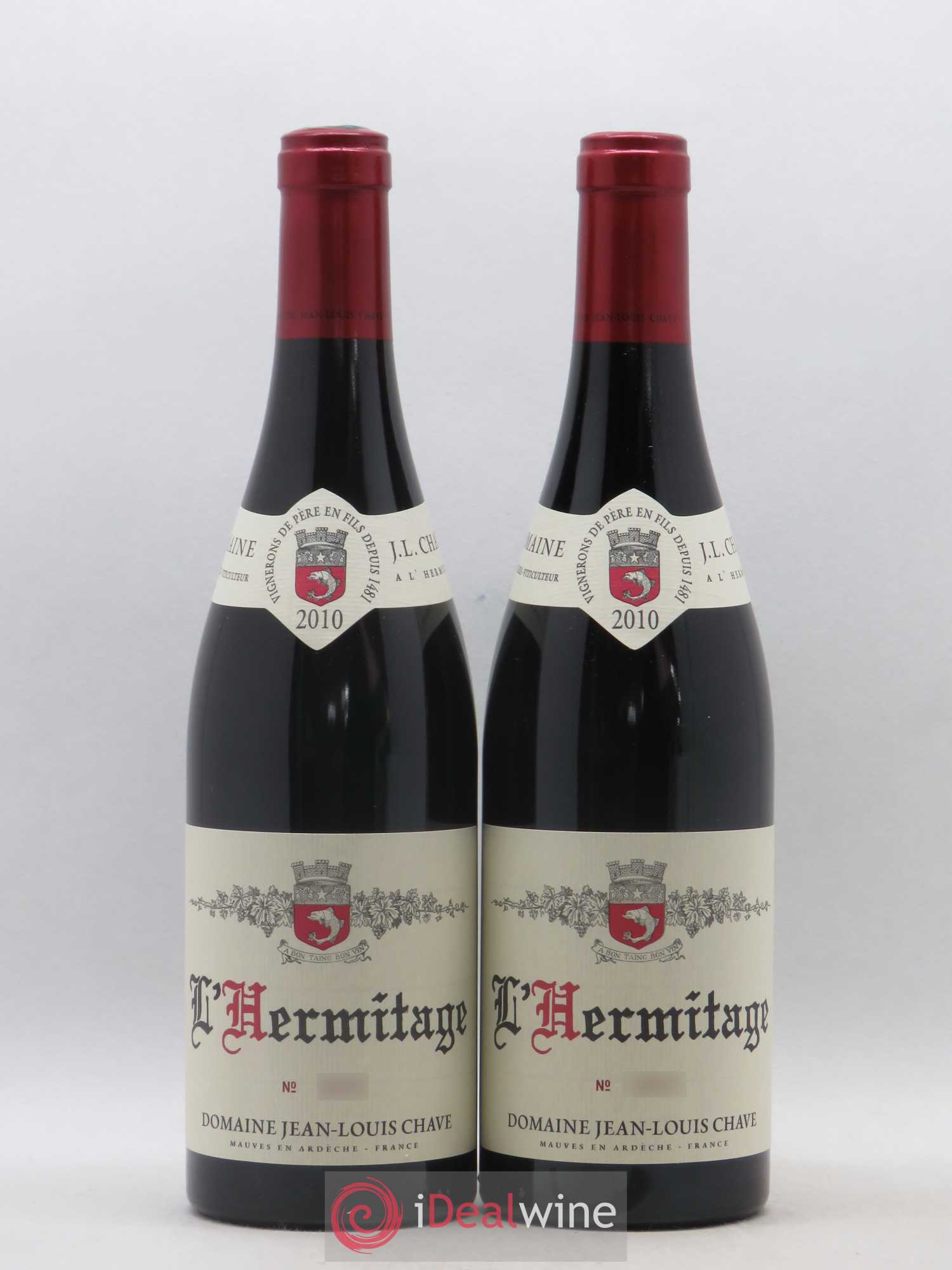 Hermitage Jean-Louis Chave 2010 - Lot de 2 bouteilles - 0
