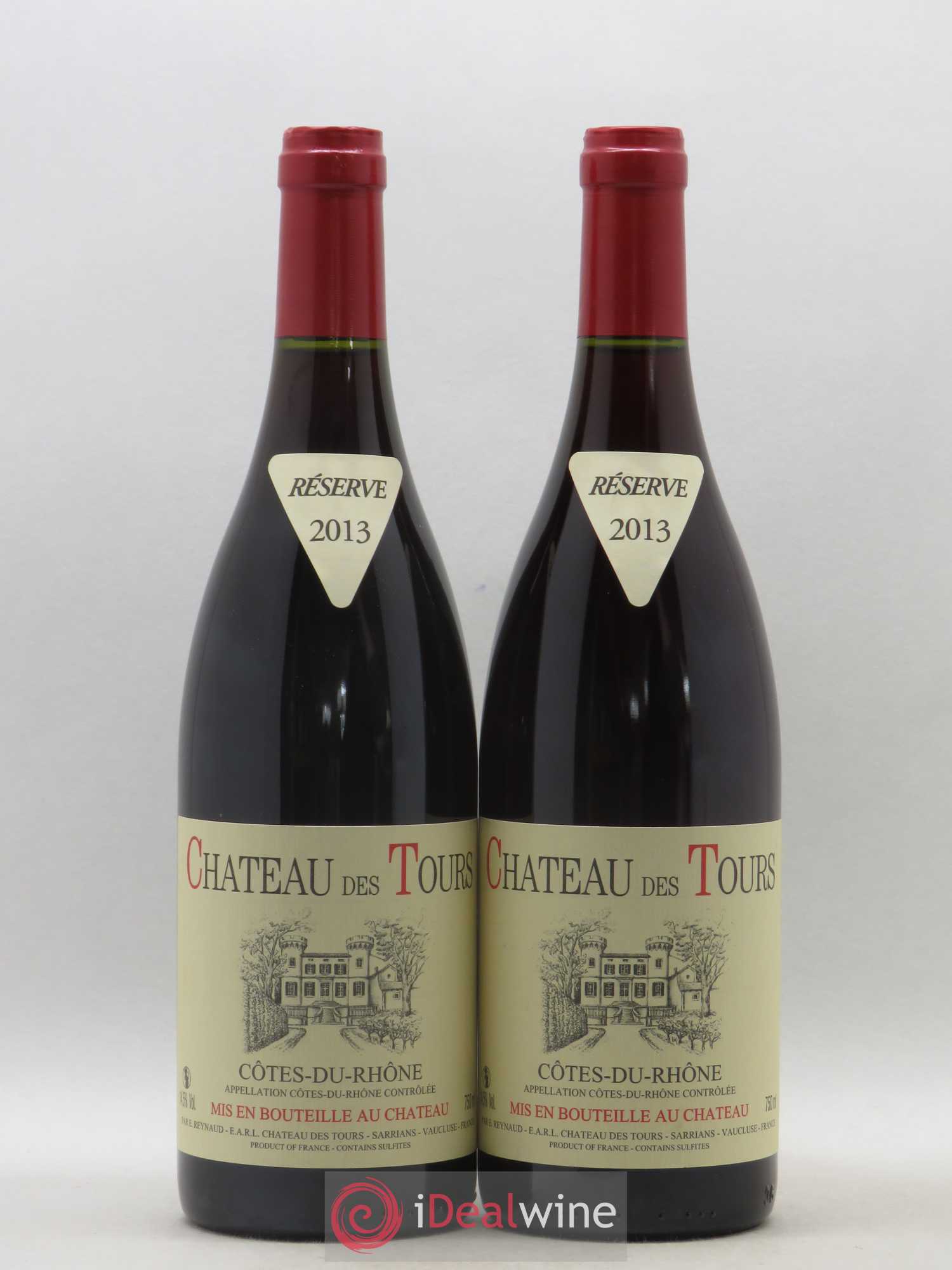 Côtes-du-Rhône Château des Tours Emmanuel Reynaud 2013 - Lot de 2 bouteilles - 0