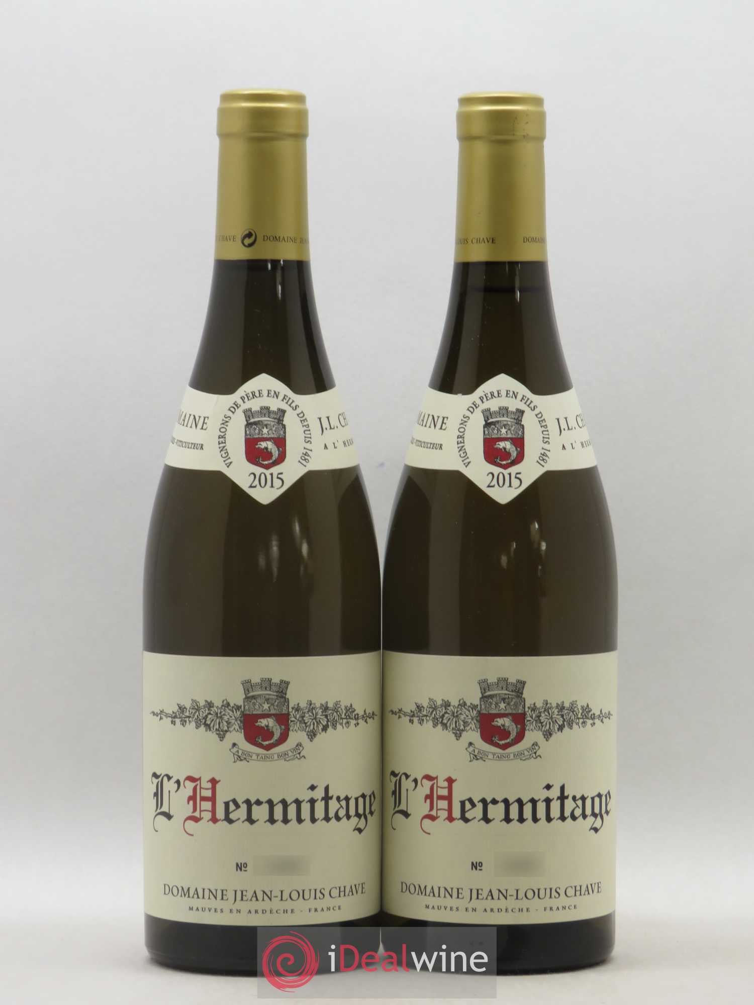 Hermitage Jean-Louis Chave 2015 - Lot de 2 bouteilles - 0