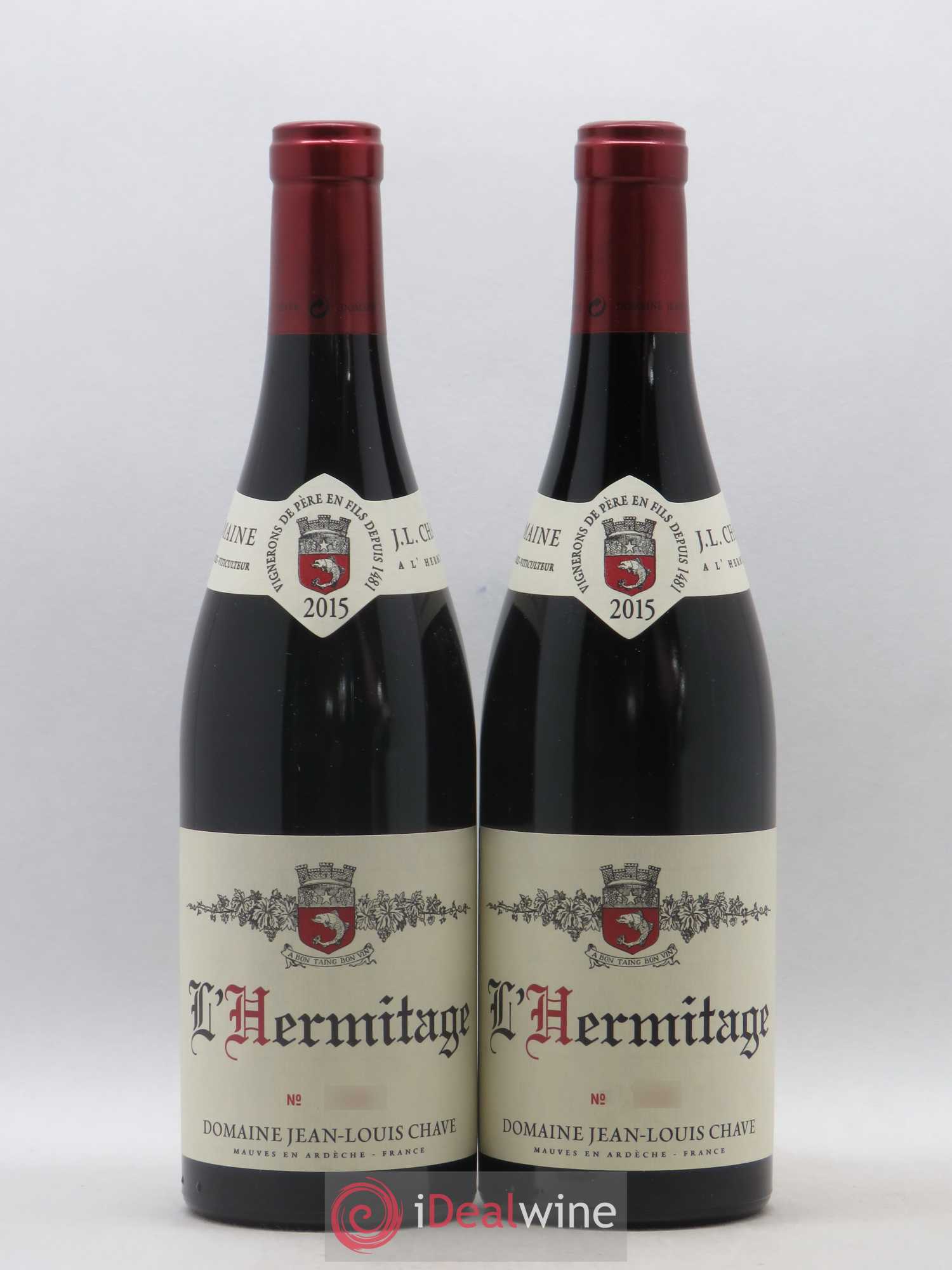 Hermitage Jean-Louis Chave 2015 - Lot de 2 bouteilles - 0