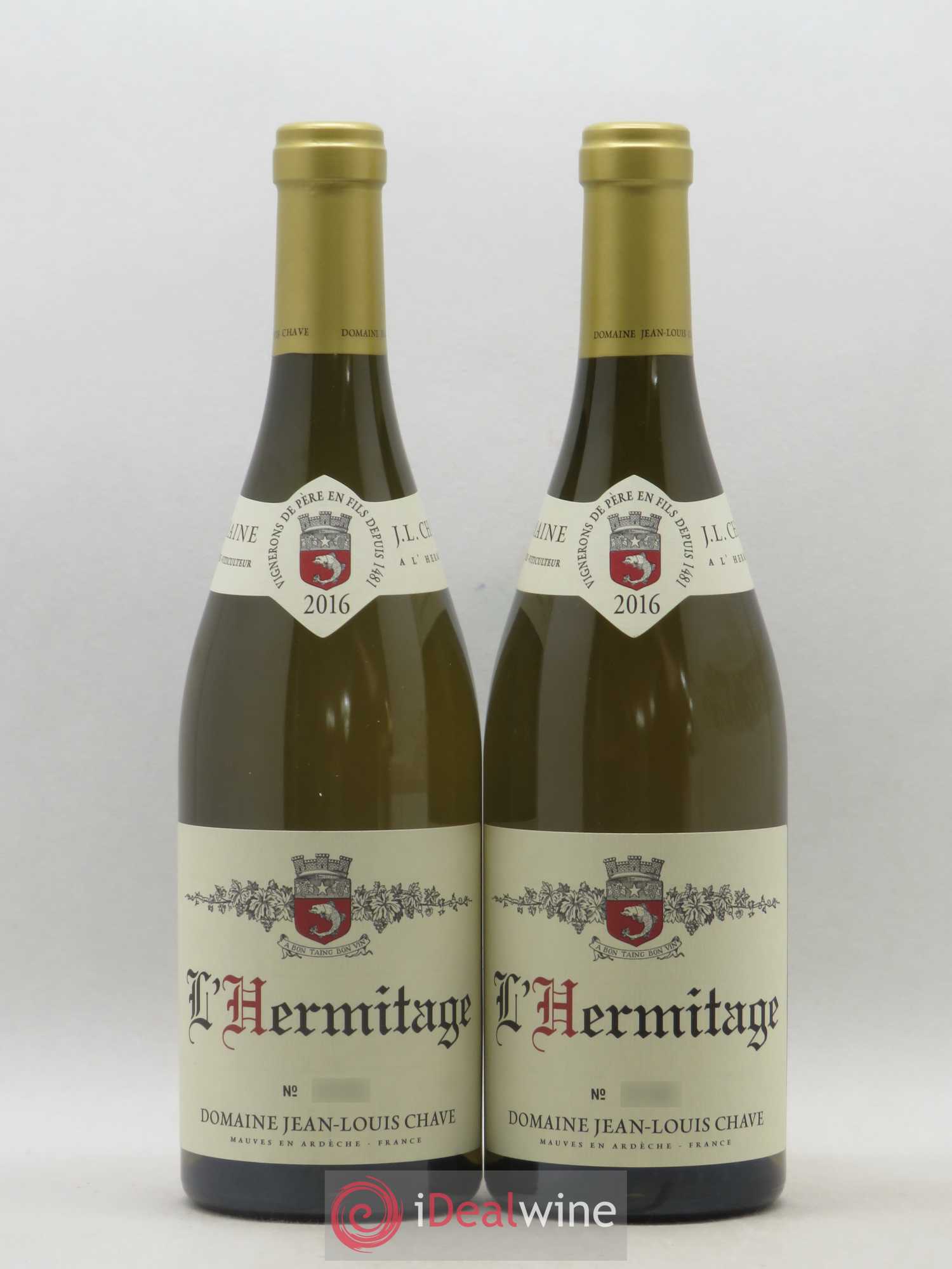 Hermitage Jean-Louis Chave 2016 - Lot de 2 bouteilles - 0