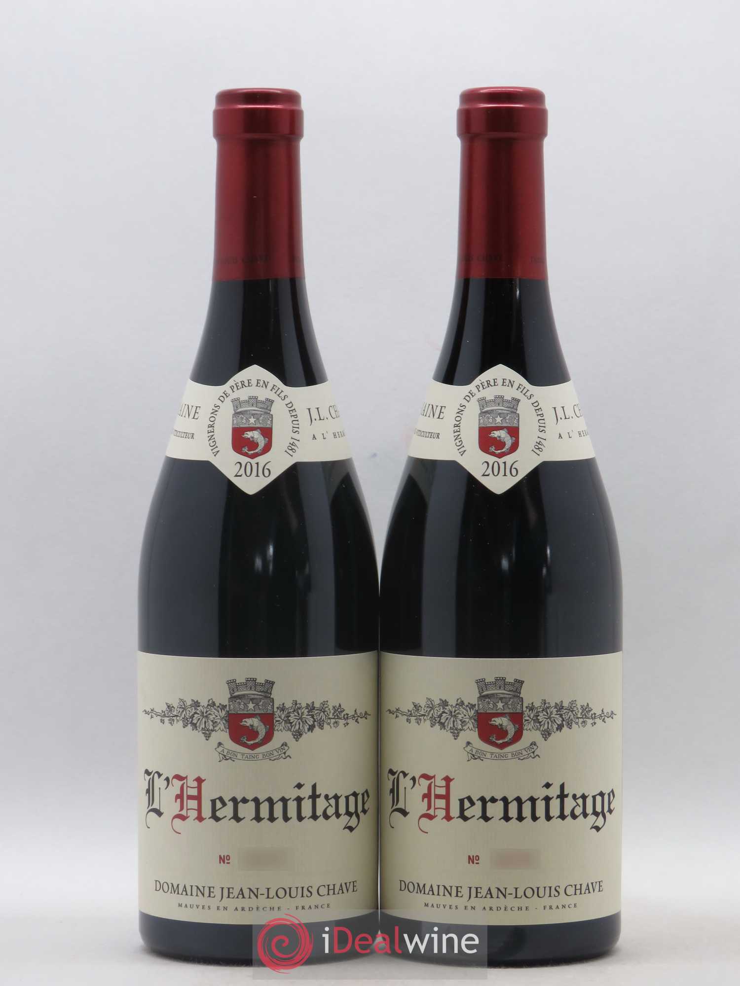 Hermitage Jean-Louis Chave 2016 - Lot de 2 bouteilles - 0
