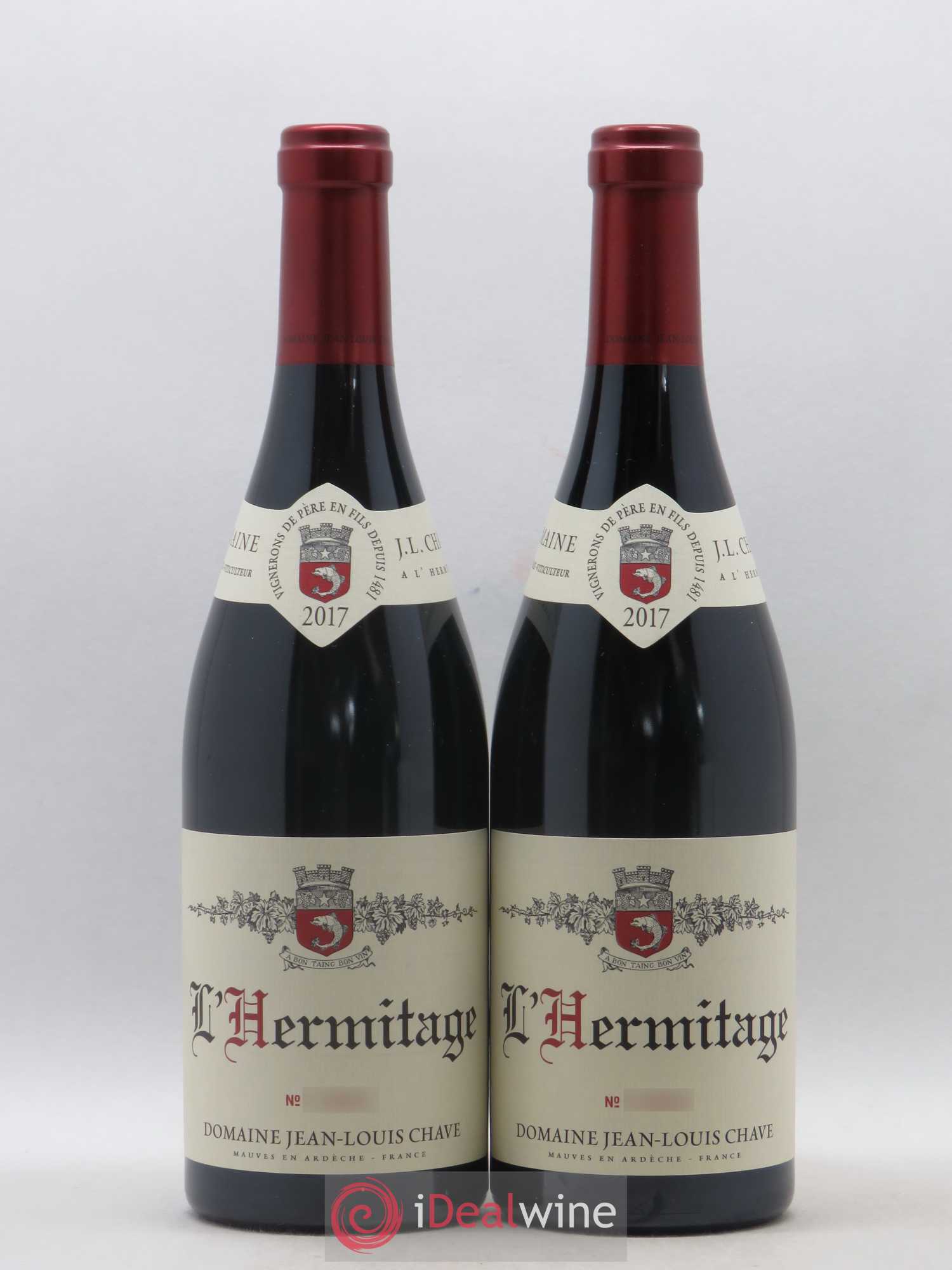 Hermitage Jean-Louis Chave 2017 - Lot de 2 bouteilles - 0