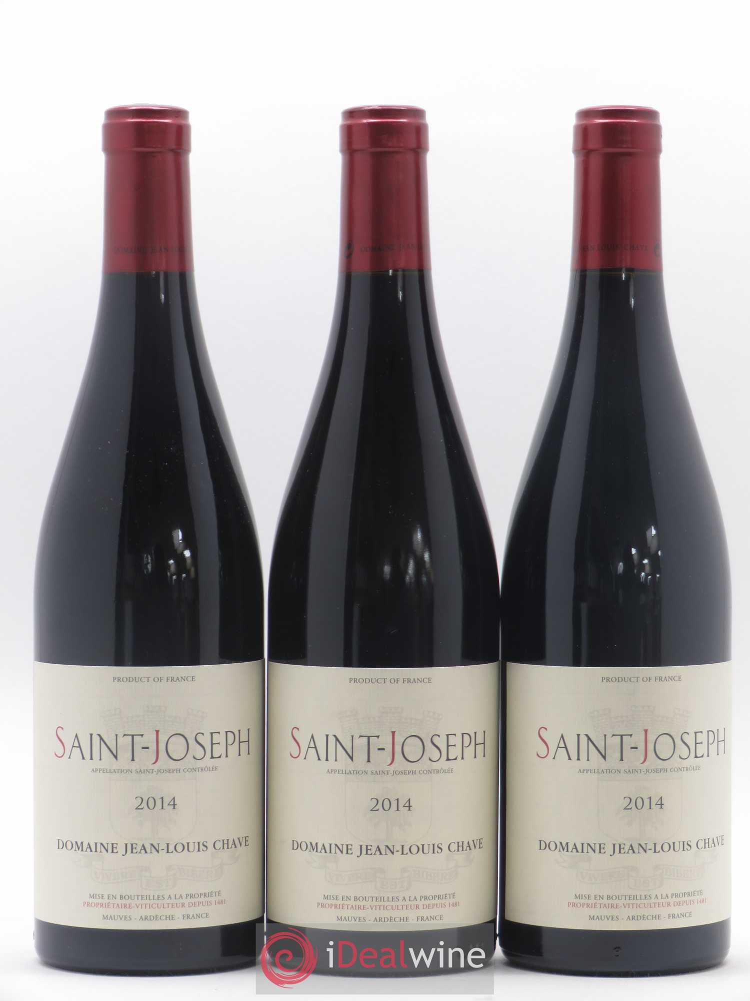 Saint-Joseph Jean-Louis Chave 2014 - Lot de 3 bouteilles - 0