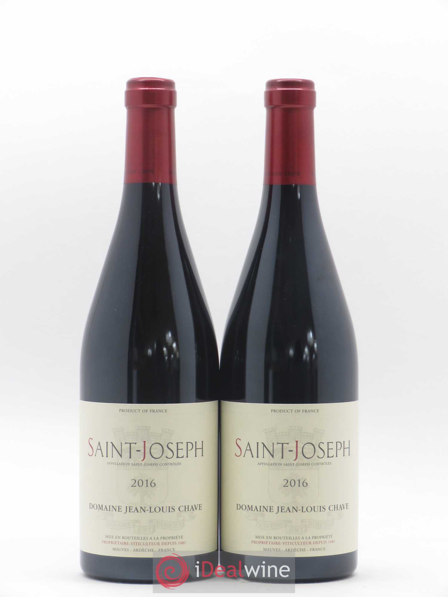Saint-Joseph Jean-Louis Chave 2016 - Lot de 2 bouteilles - 0