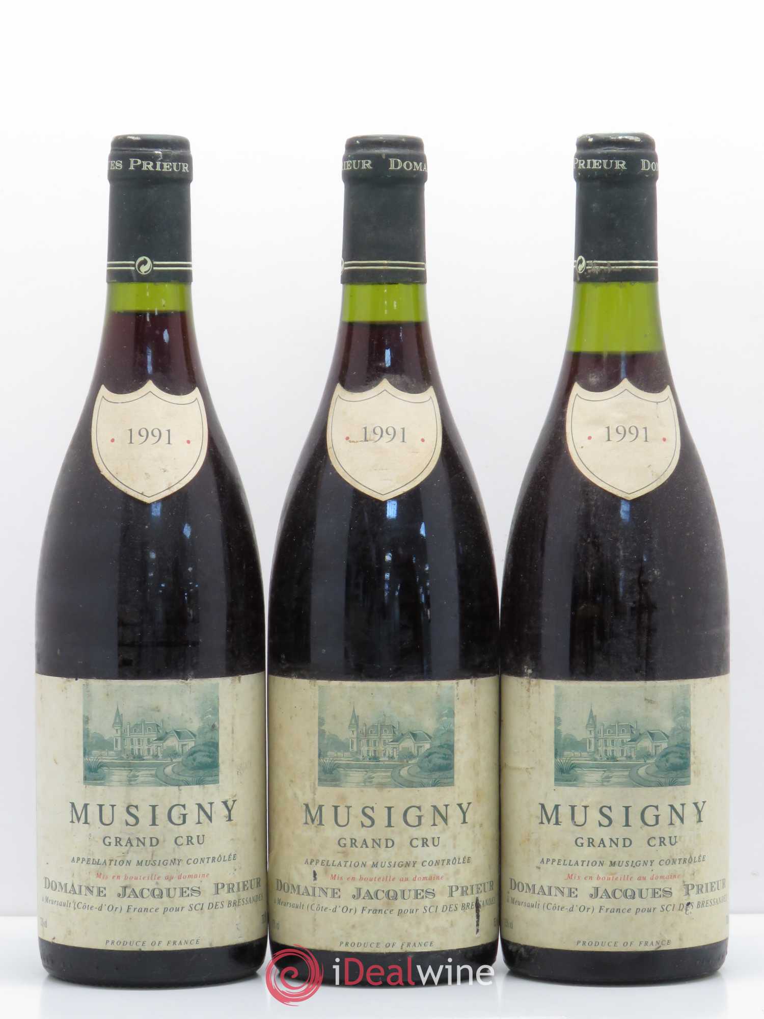 Musigny Grand Cru Jacques Prieur (Domaine) 1991 - Lot de 3 bouteilles - 0