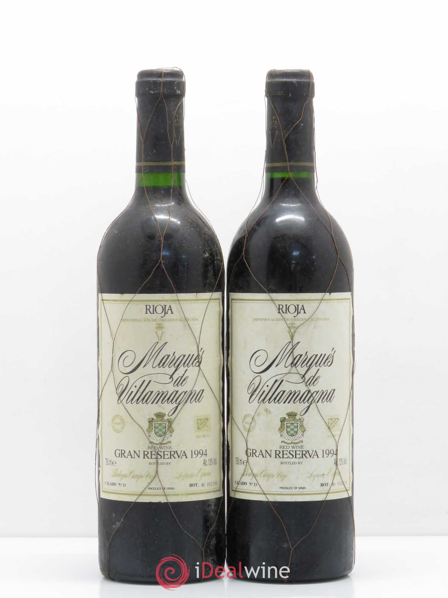 Rioja DOCA Marques de Villamagna Gran Reserva 1994 - Lot of 2 bottles - 0