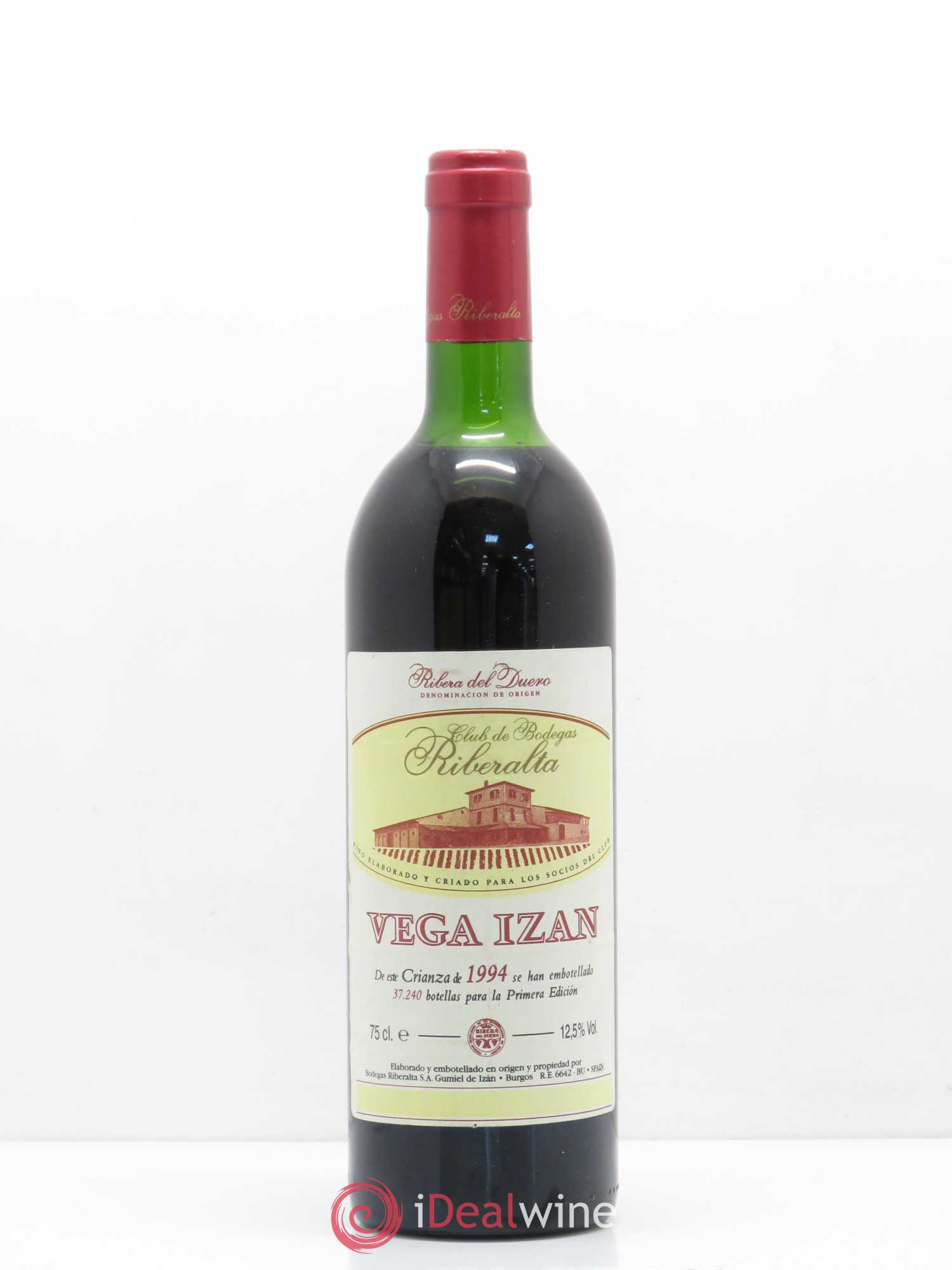 Ribera Del Duero DO Vega Izan Riveralta Crianza 1994 - Posten von 1 Flasche - 0