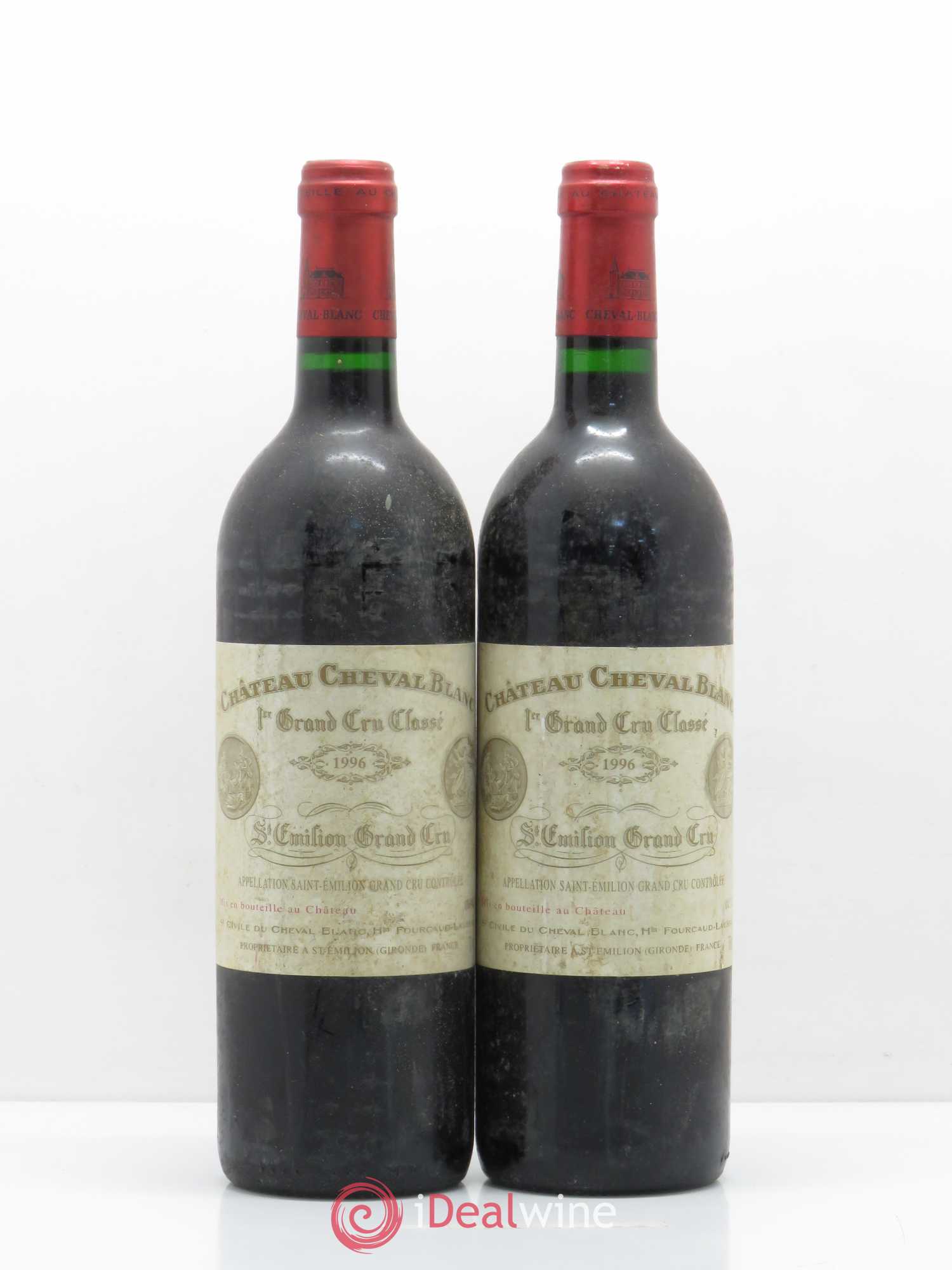 Château Cheval Blanc 1er Grand Cru Classé A 1996 - Lot de 2 bouteilles - 0