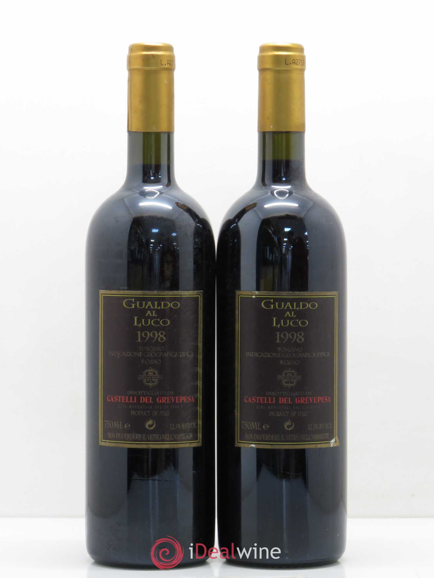 Espagne Gualdo Al Luco Castelli Del Gravesa (sans prix de réserve) 1998 - Posten von 2 Flaschen - 1