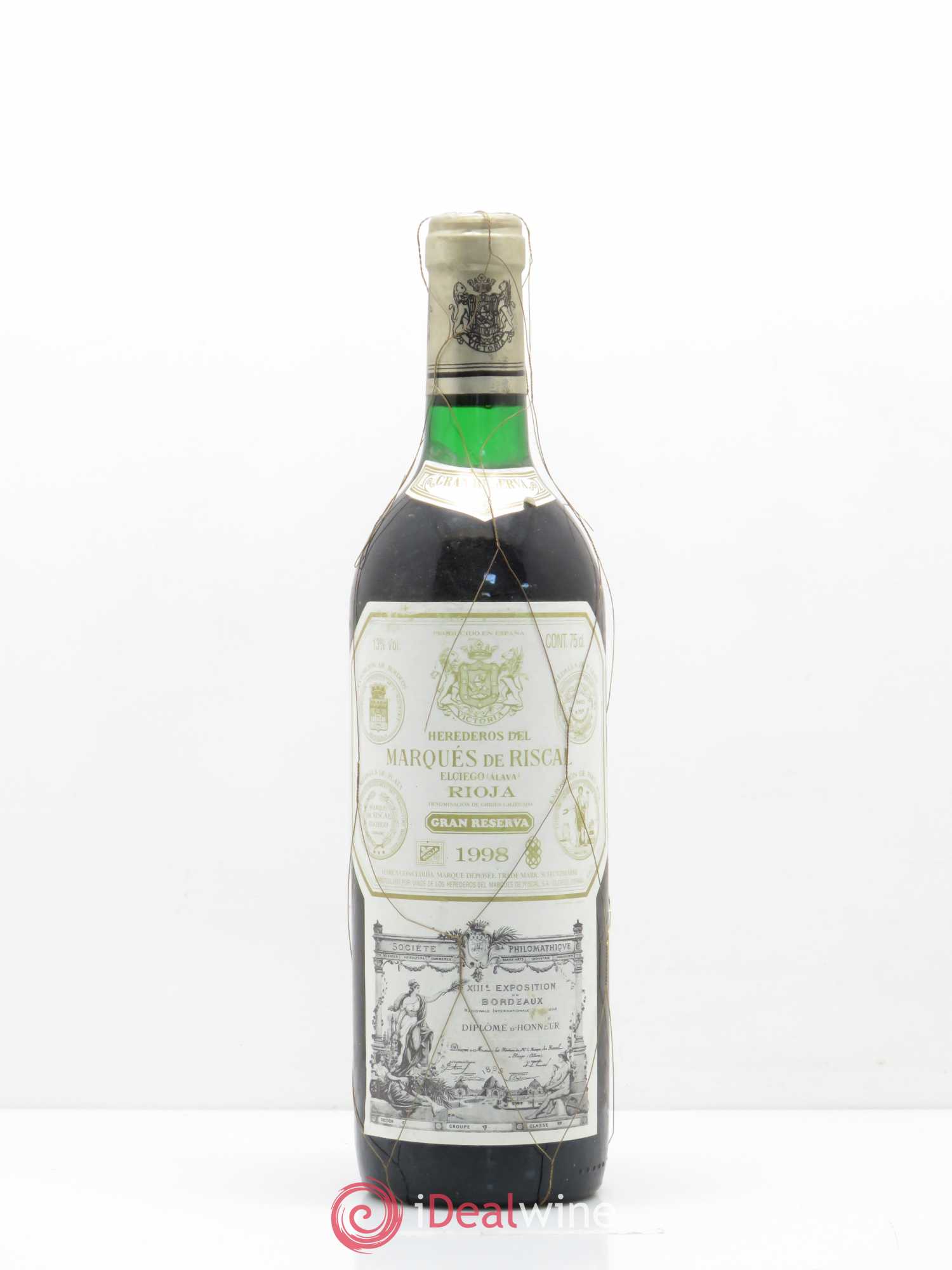 Rioja DOCA Reserva Marqués de Riscal 1998 - Lot of 1 bottle - 0