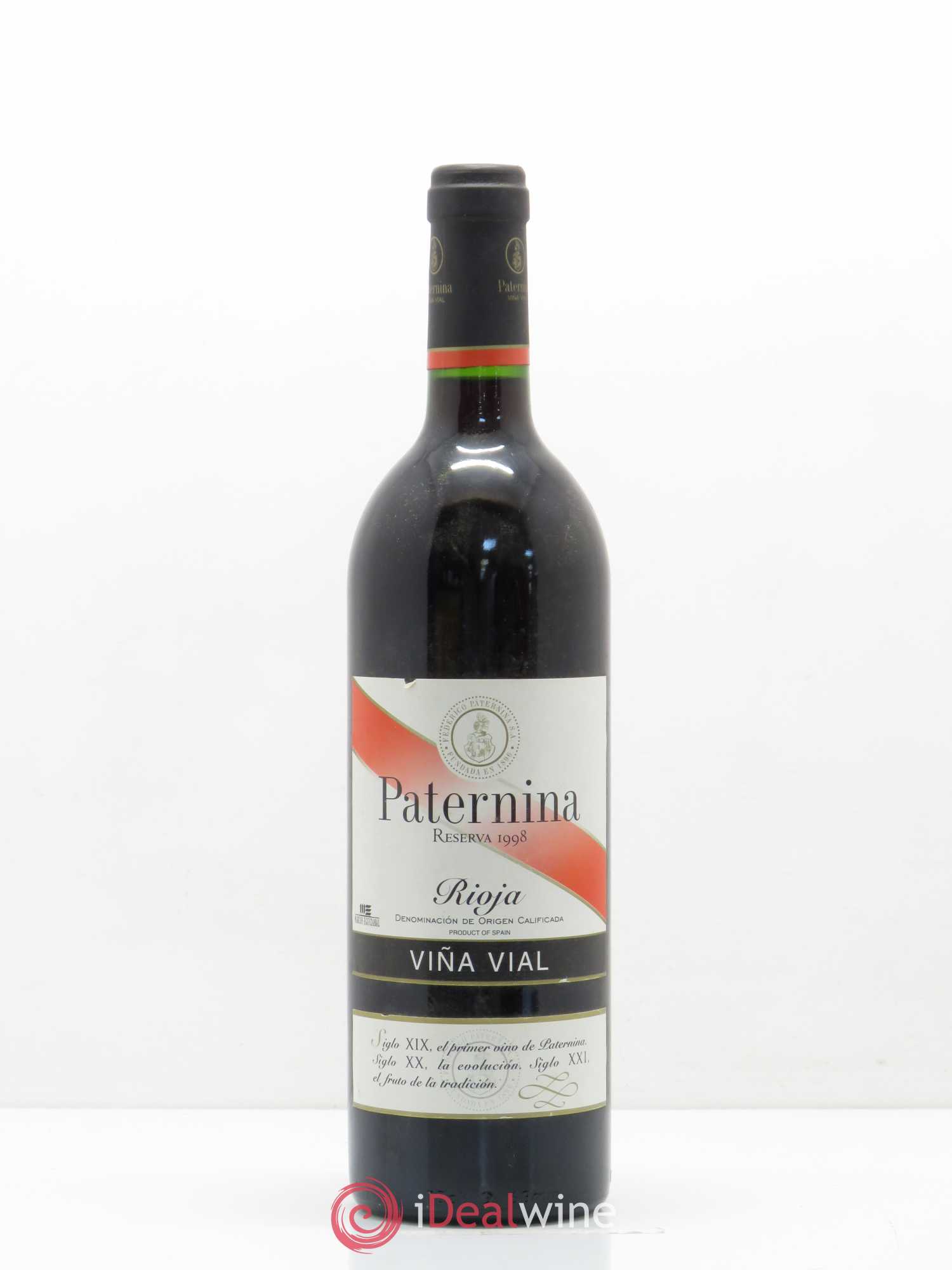 Rioja DOCA Paternina Viña Vial Reserva 1998 - Lot de 1 bouteille - 0