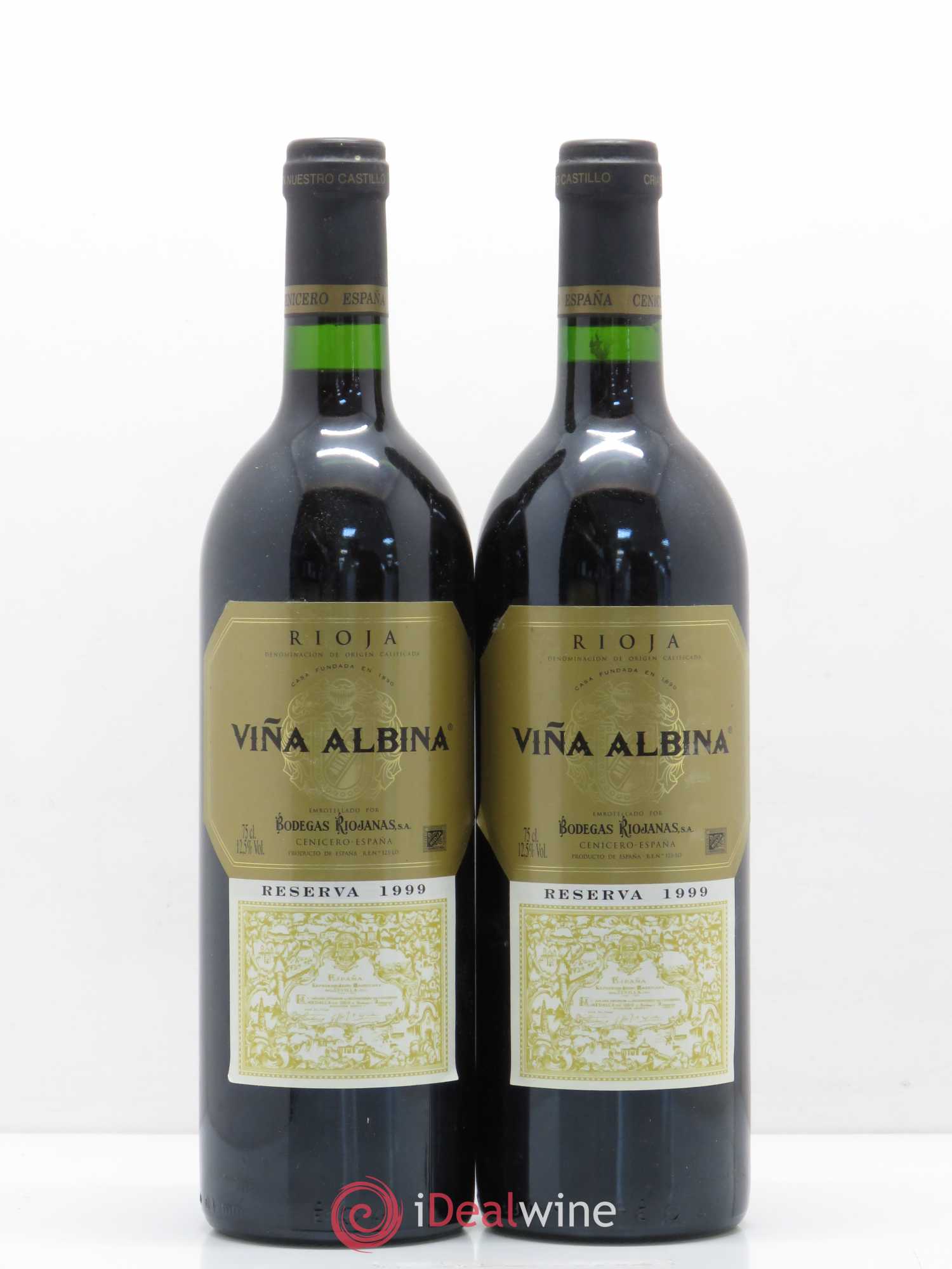 Rioja DOCA Vina Albina Reserva Riojanas 1999 - Lot of 2 bottles - 0