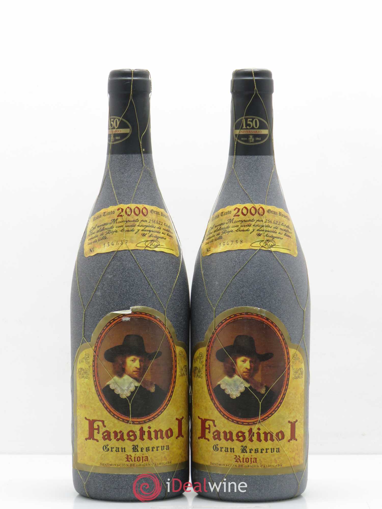 Rioja DOCA Faustino I Gran Reserva 2000 - Lot of 2 bottles - 0