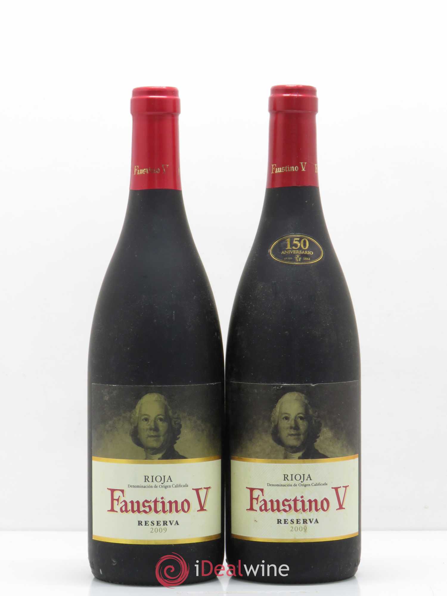 Rioja DOCA Faustino V Reserva 2009 - Lot of 2 bottles - 0