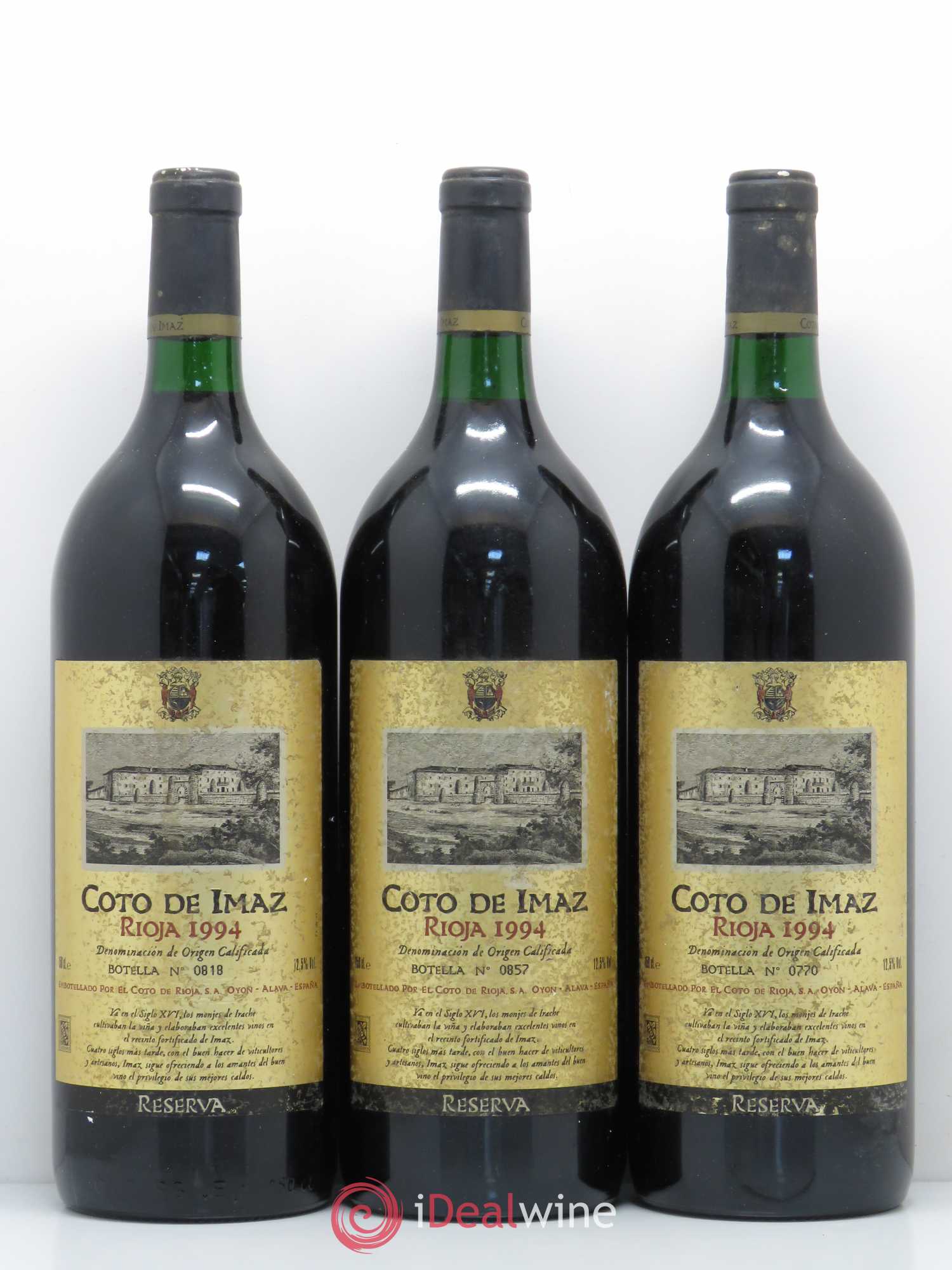 Rioja DOCA Coto de Imaz Reserva (sans prix de réserve) 1994 - Lot de 6 magnums - 1