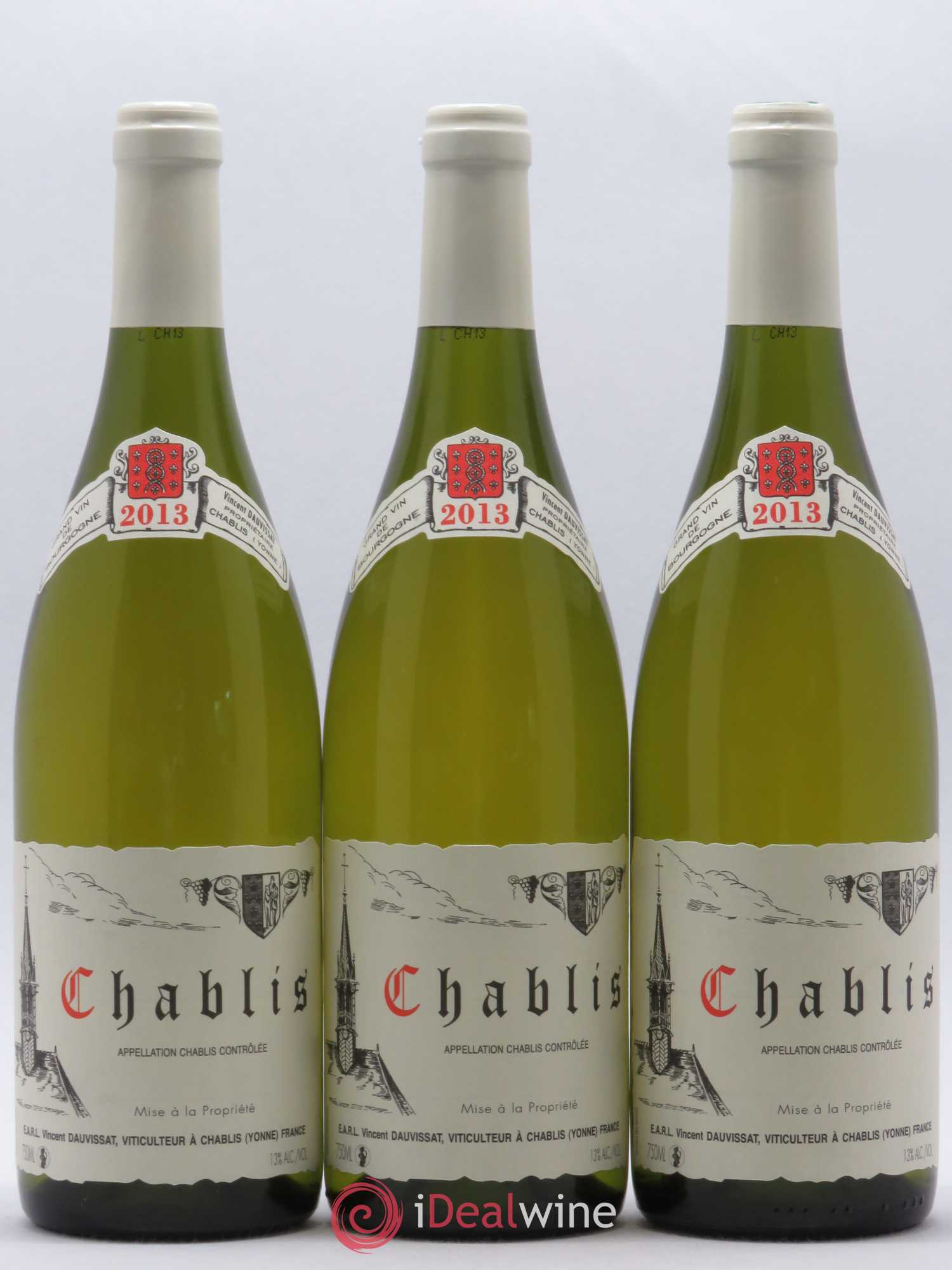 Chablis Vincent Dauvissat (Domaine) 2013 - Lot de 3 bouteilles - 0