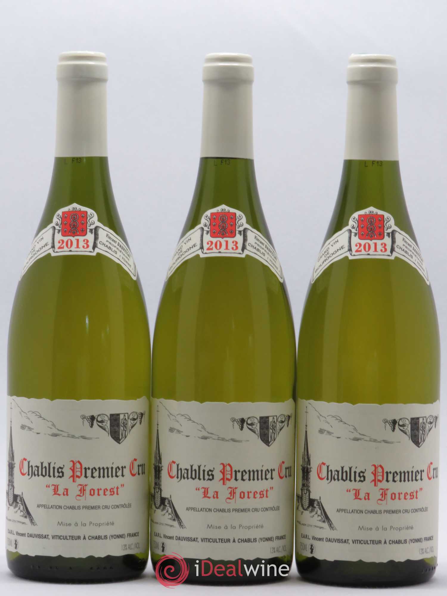 Chablis 1er Cru La Forest Vincent Dauvissat (Domaine) 2013 - Lot de 3 bouteilles - 0