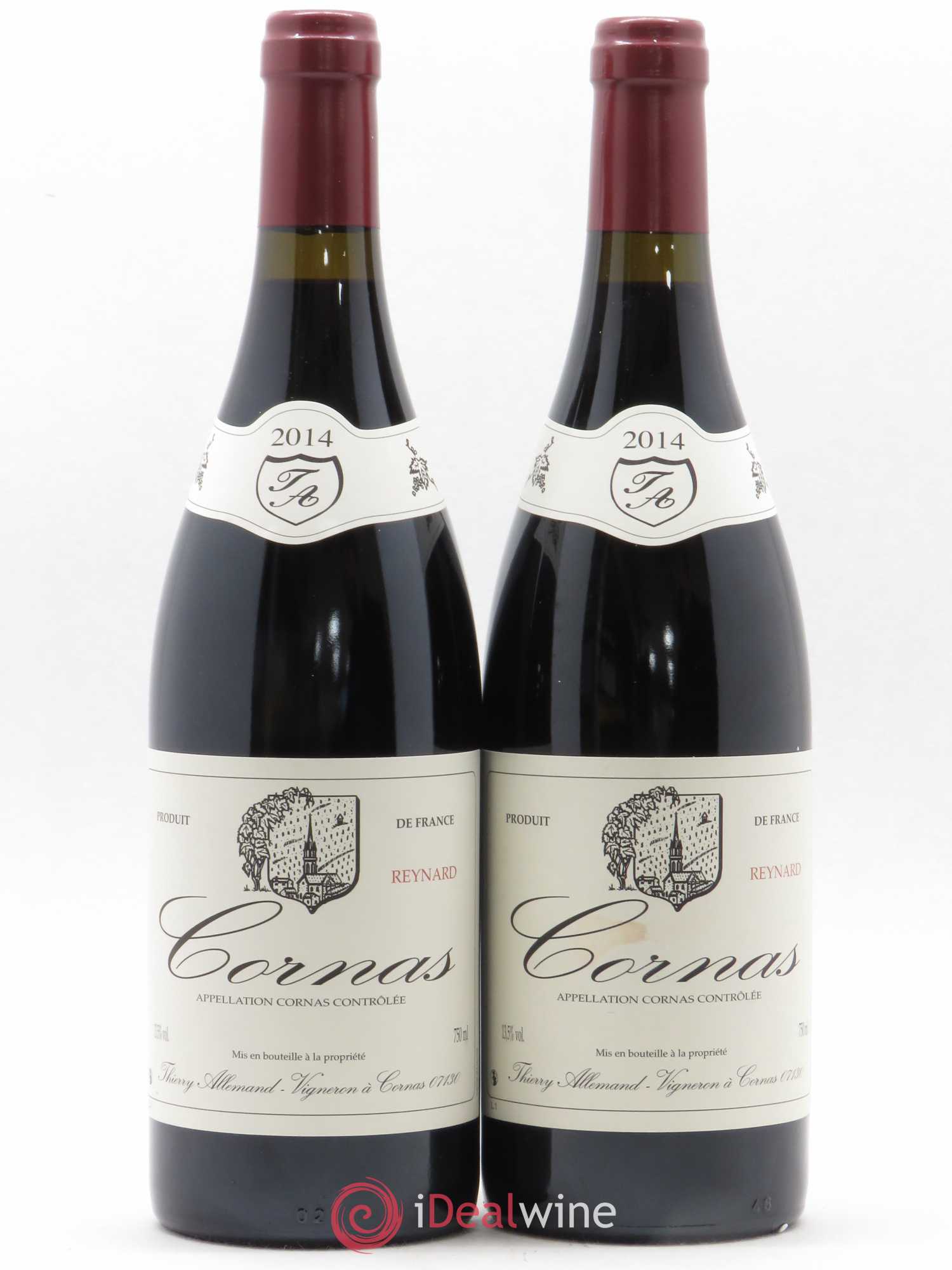Cornas Reynard Thierry Allemand 2014 - Lot de 2 bouteilles - 0