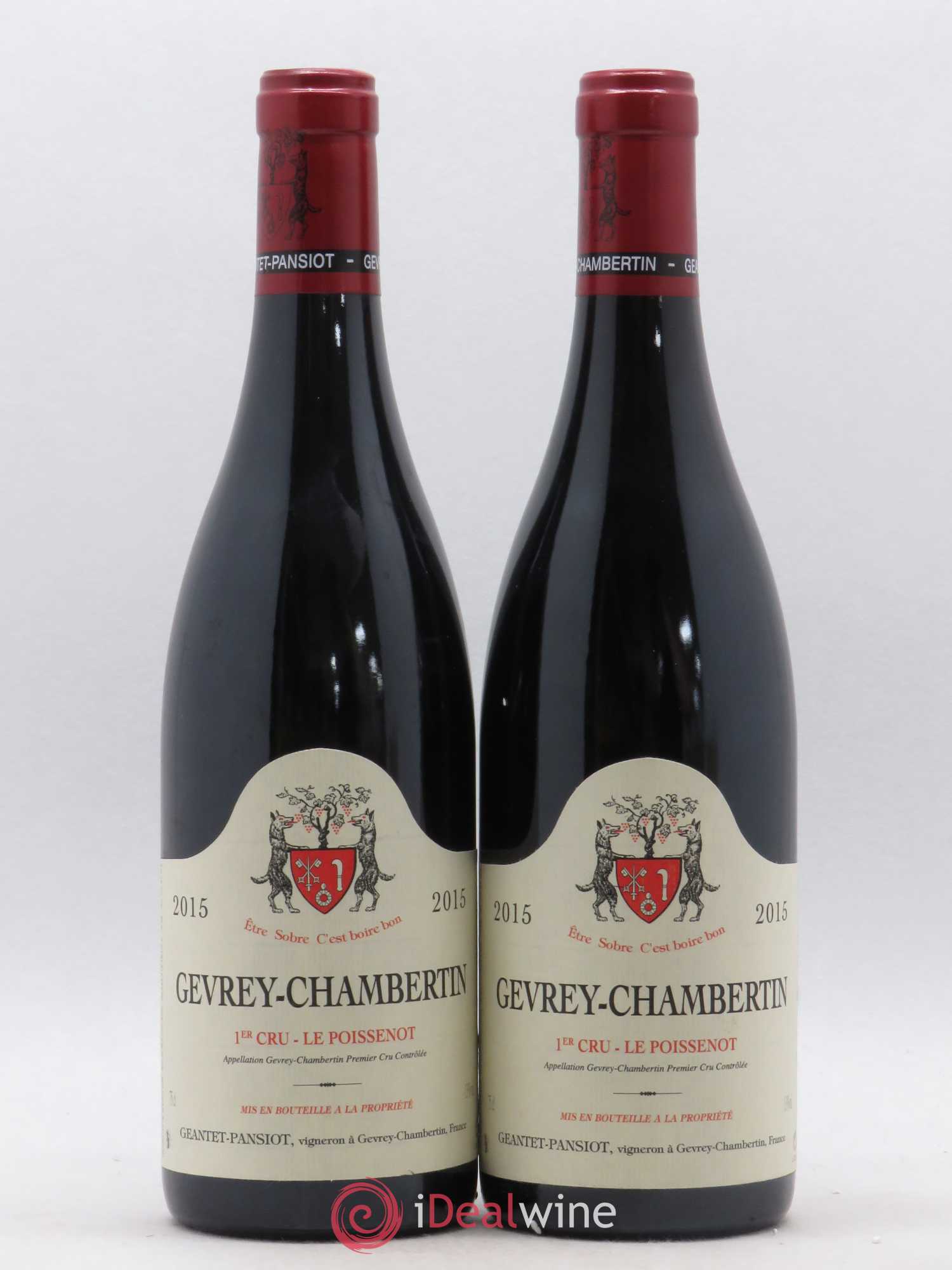 Gevrey-Chambertin 1er Cru Le Poissenot Geantet-Pansiot 2015 - Lot de 2 bouteilles - 0