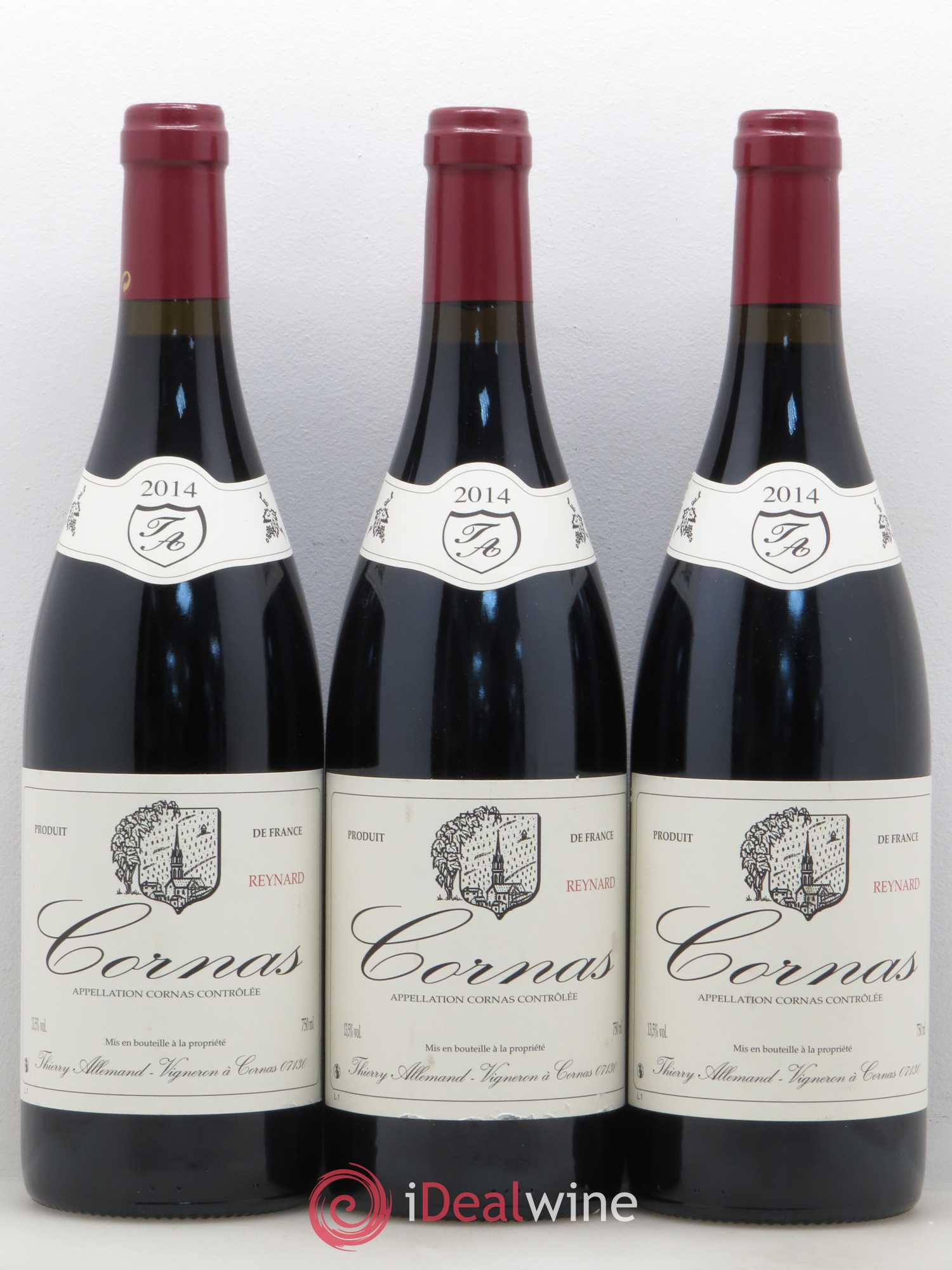 Cornas Reynard Thierry Allemand 2014 - Lot de 3 bouteilles - 0