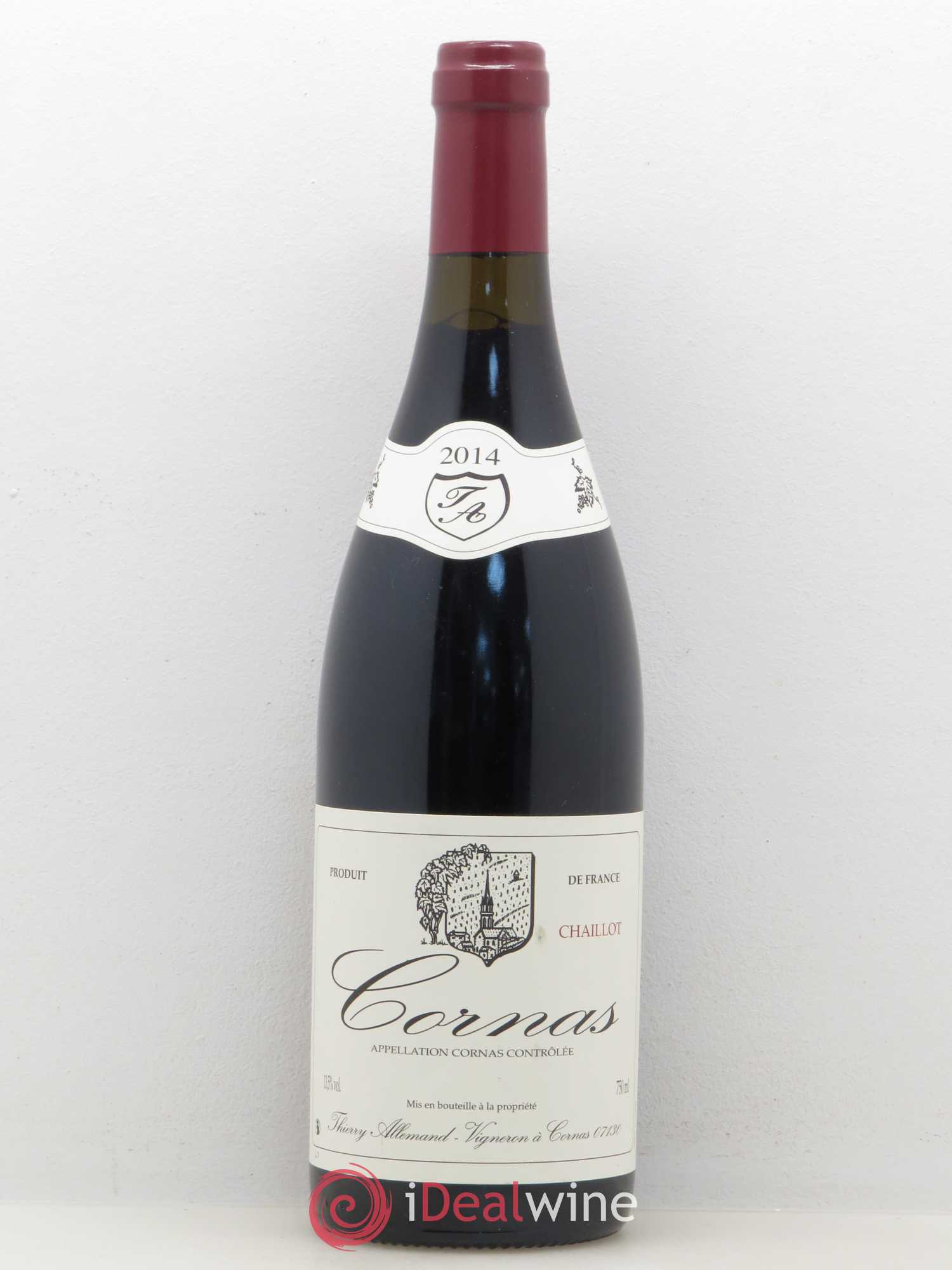 Cornas Chaillot Thierry Allemand 2014 - Lot de 1 bouteille - 0