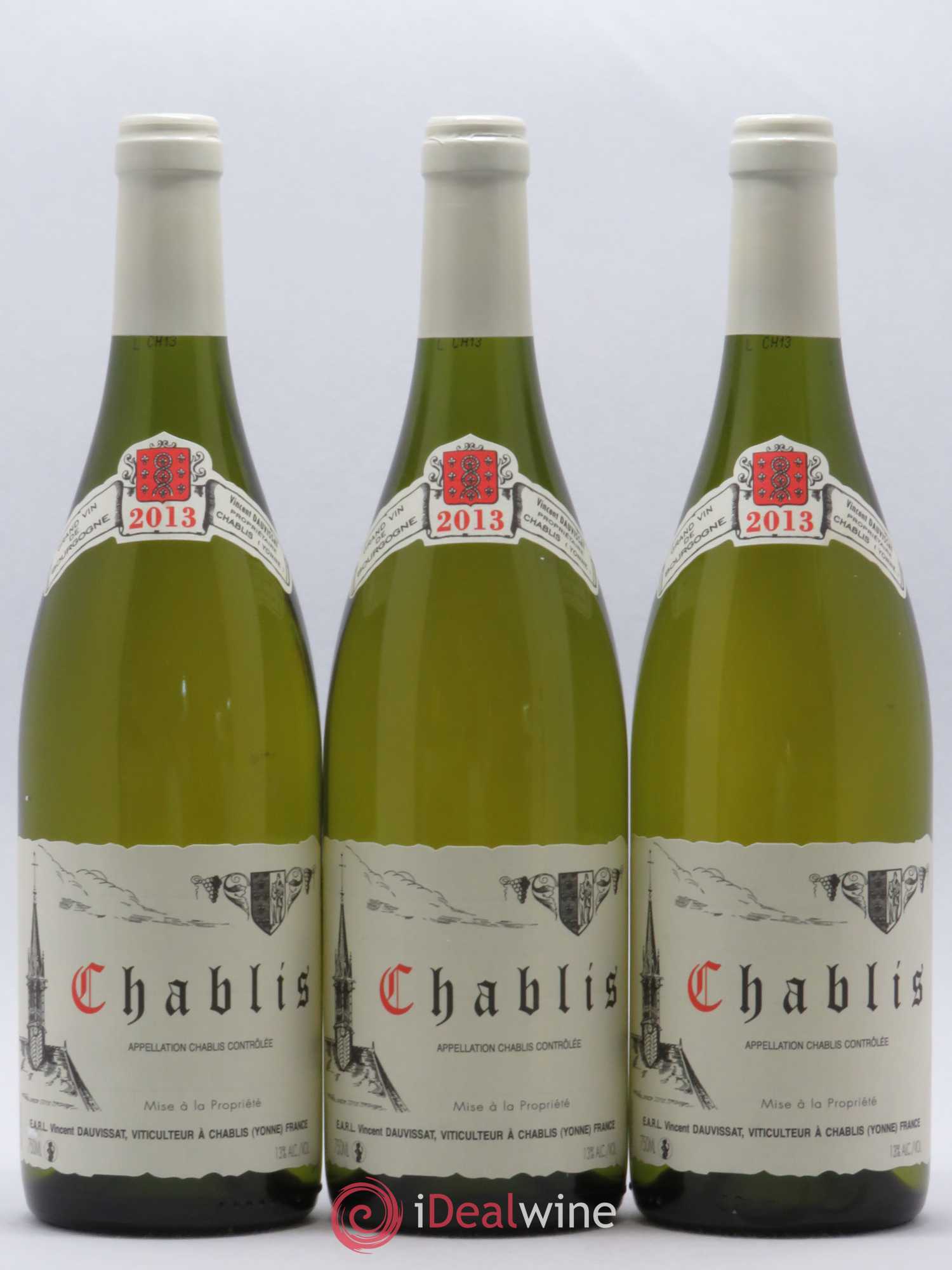 Chablis Vincent Dauvissat (Domaine) 2013 - Posten von 3 Flaschen - 0