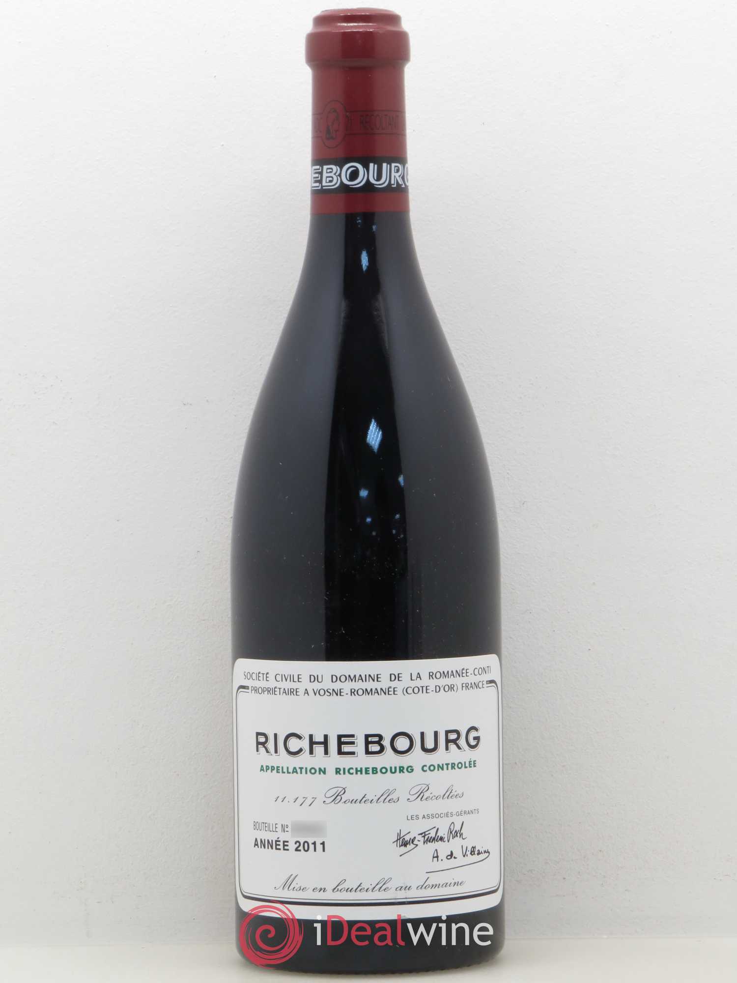 Richebourg Grand Cru Domaine de la Romanée-Conti 2011 - Lot de 1 bouteille - 0
