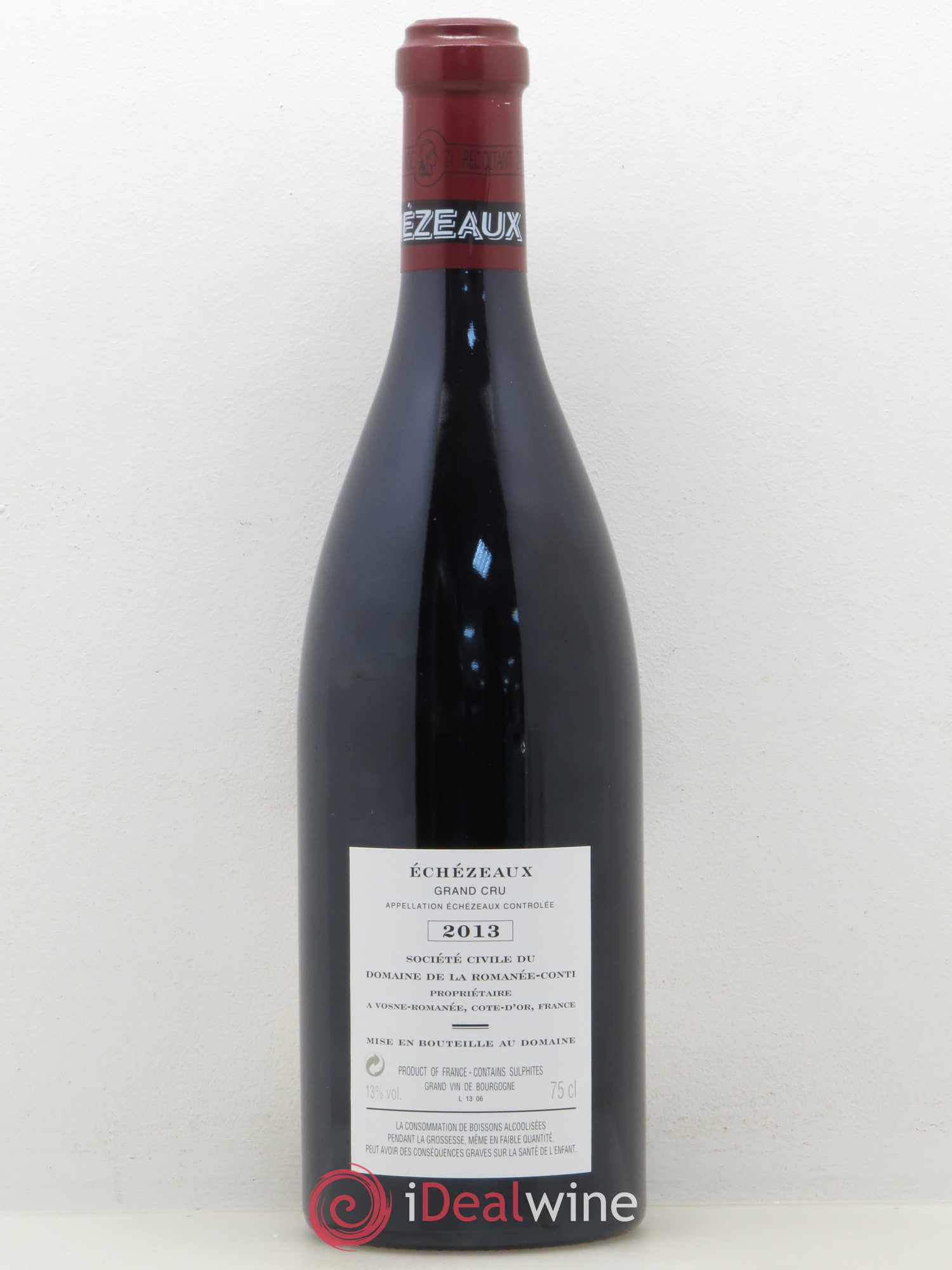 Echezeaux Grand Cru Domaine de la Romanée-Conti 2013 - Lot de 1 bouteille - 1