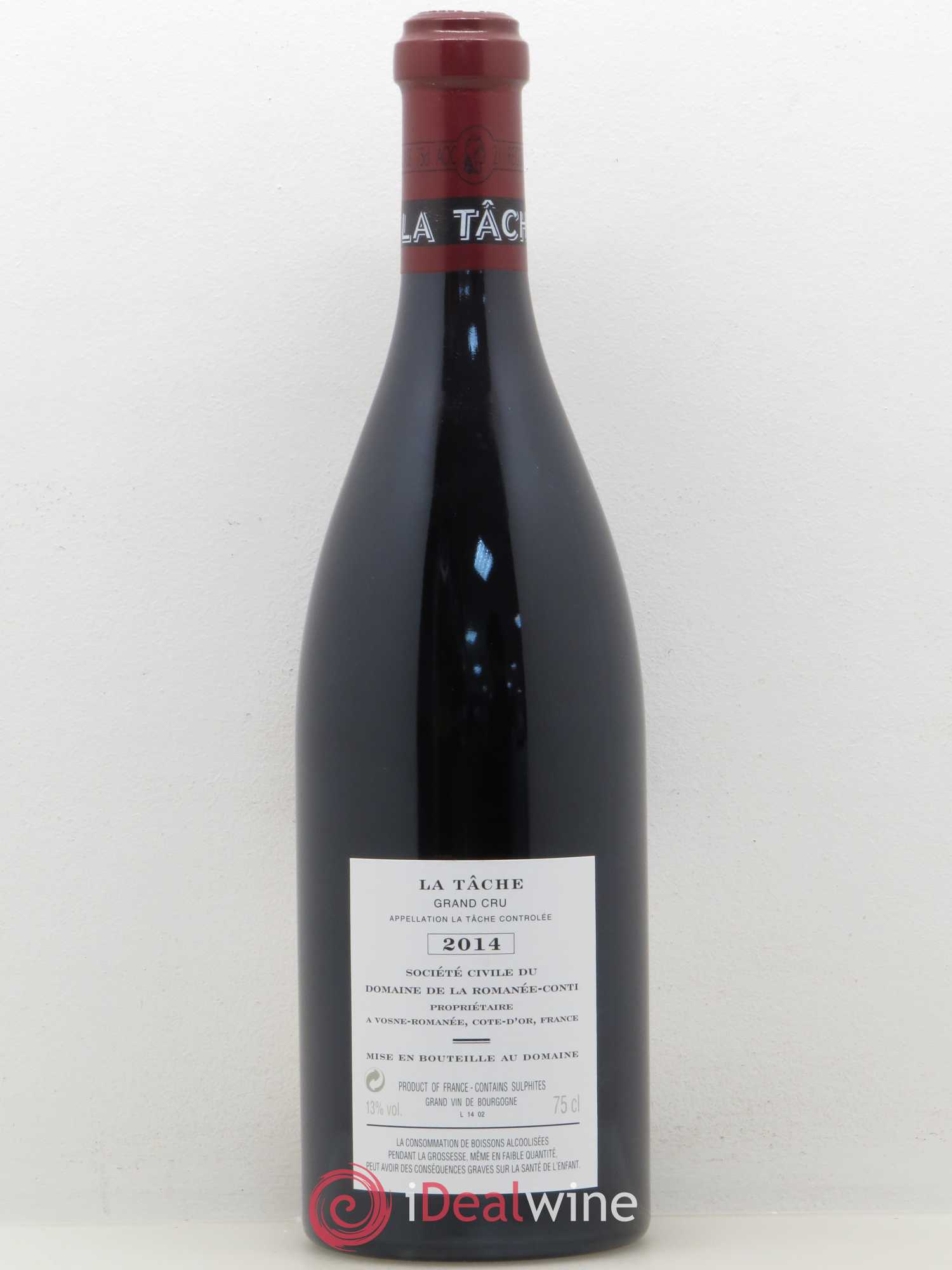 La Tâche Grand Cru Domaine de la Romanée-Conti 2014 - Lot de 1 bouteille - 1