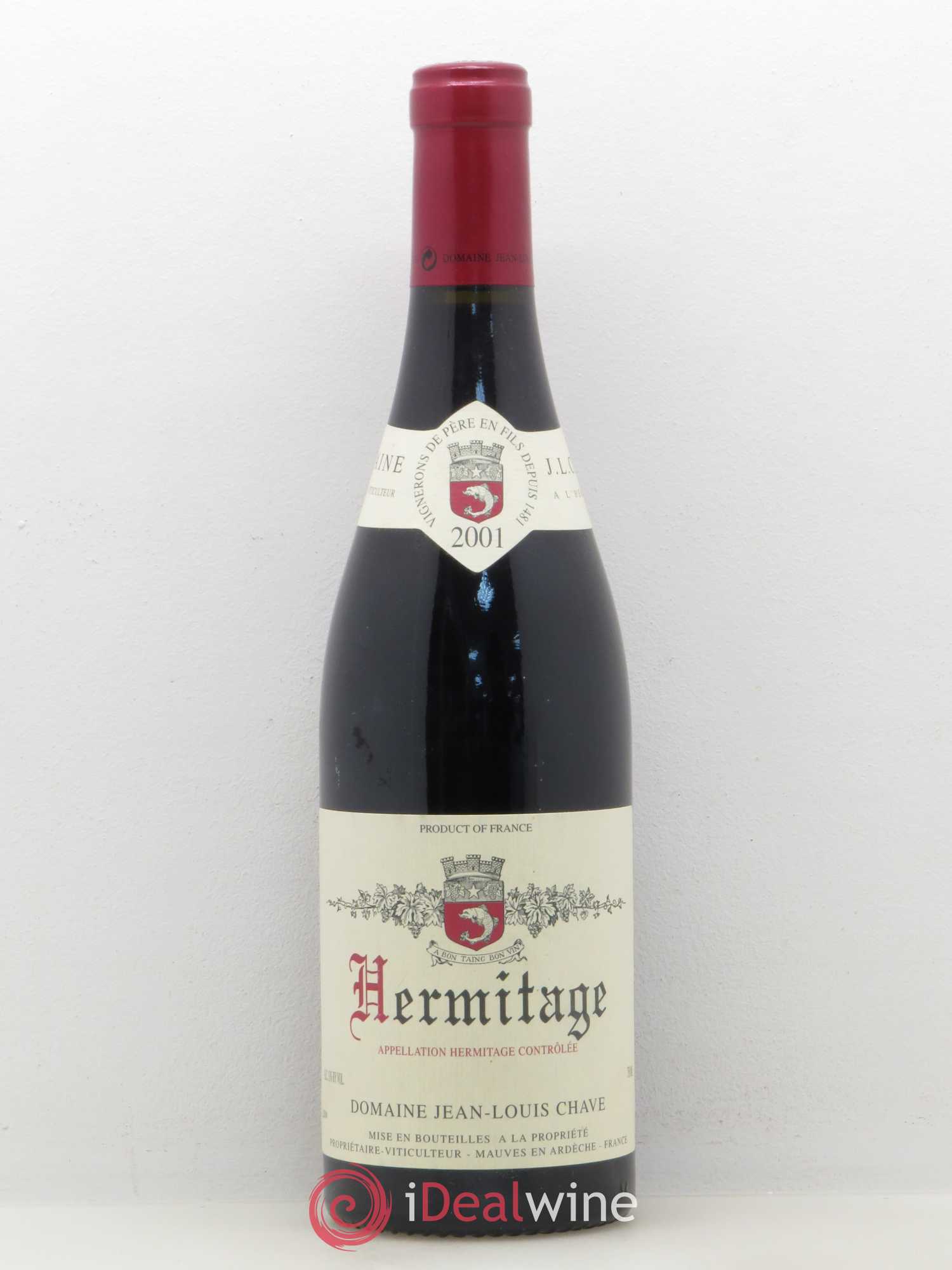 Hermitage Jean-Louis Chave 2001 - Lot de 1 bouteille - 0