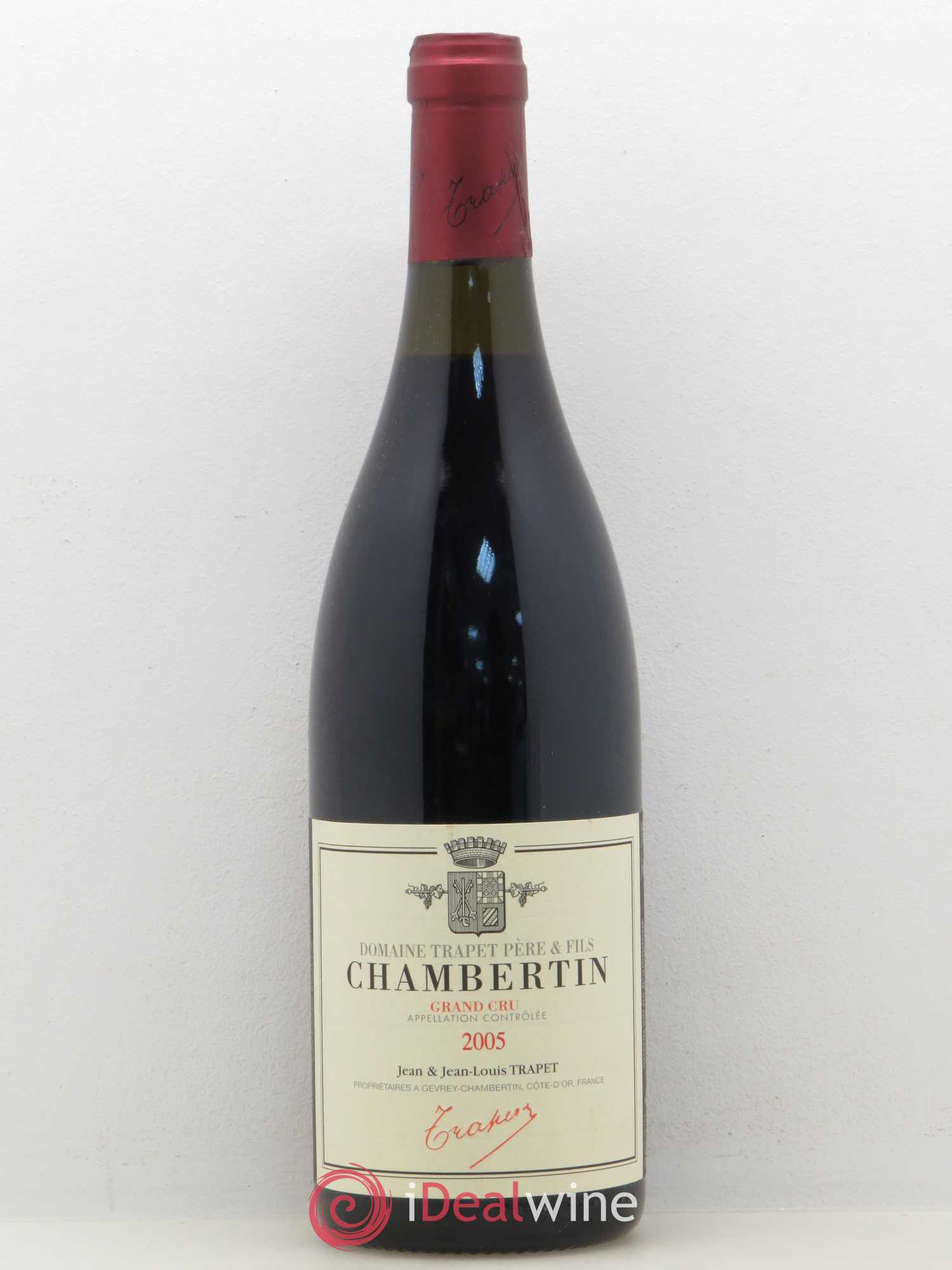 Chambertin Grand Cru Domaine Trapet 2005 - Lot de 1 bouteille - 0