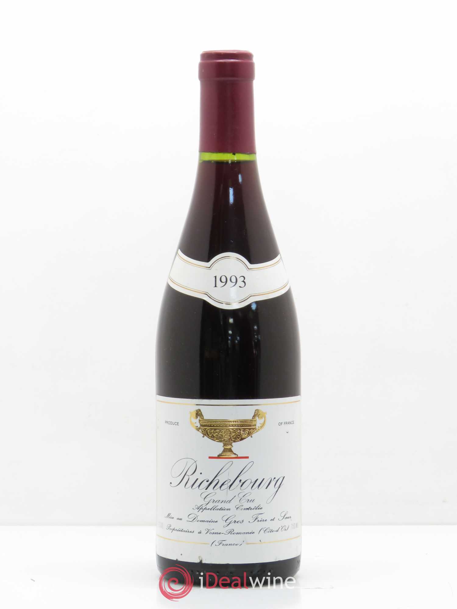 Richebourg Grand Cru Gros Frère & Soeur 1993 - Lot de 1 bouteille - 0