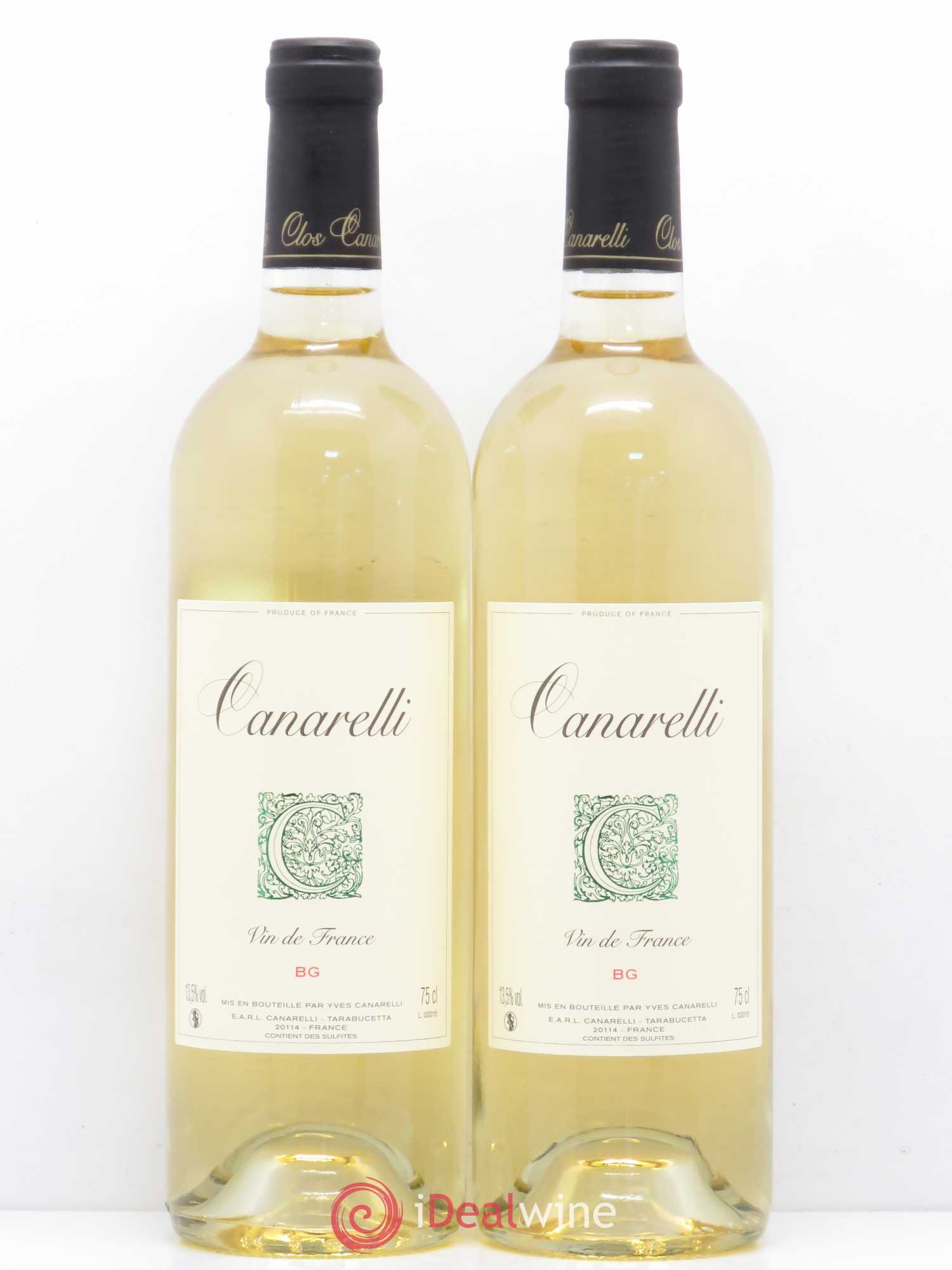 Vin de France Bianco Gentile Clos Canarelli 2015 - Lot de 2 bouteilles - 0