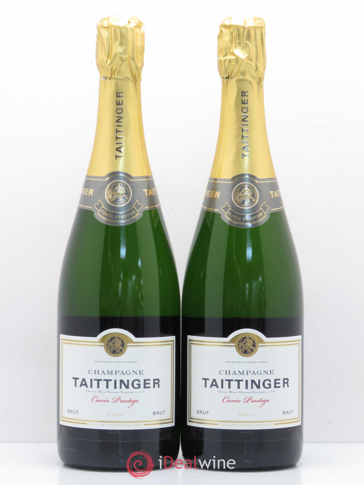 Champagne Cuvée Prestige Taittinger - Lot de 2 bouteilles - 0