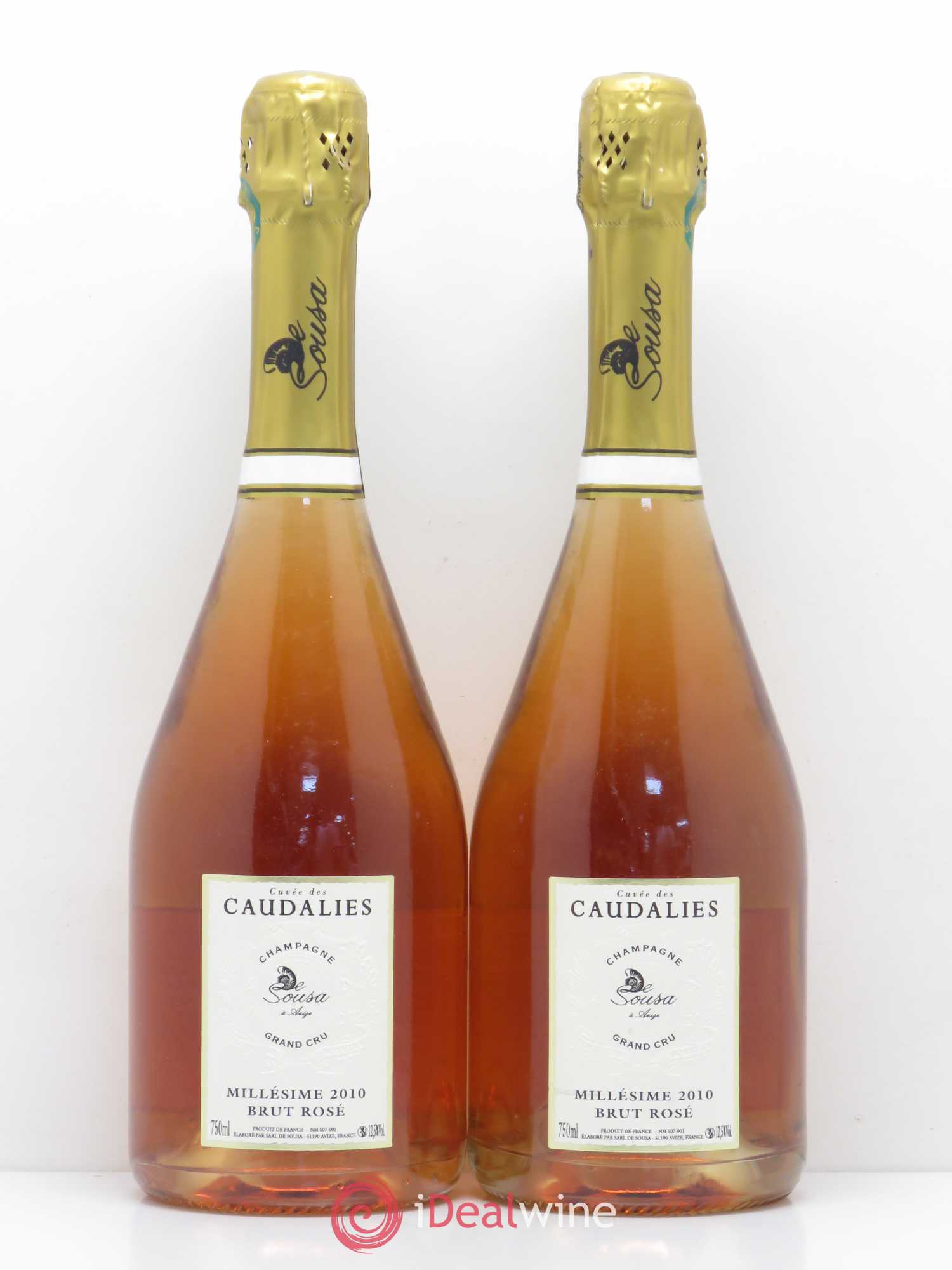 Brut De Sousa Cuvée des Caudalies De Sousa 2010 - Posten von 2 Flaschen - 0