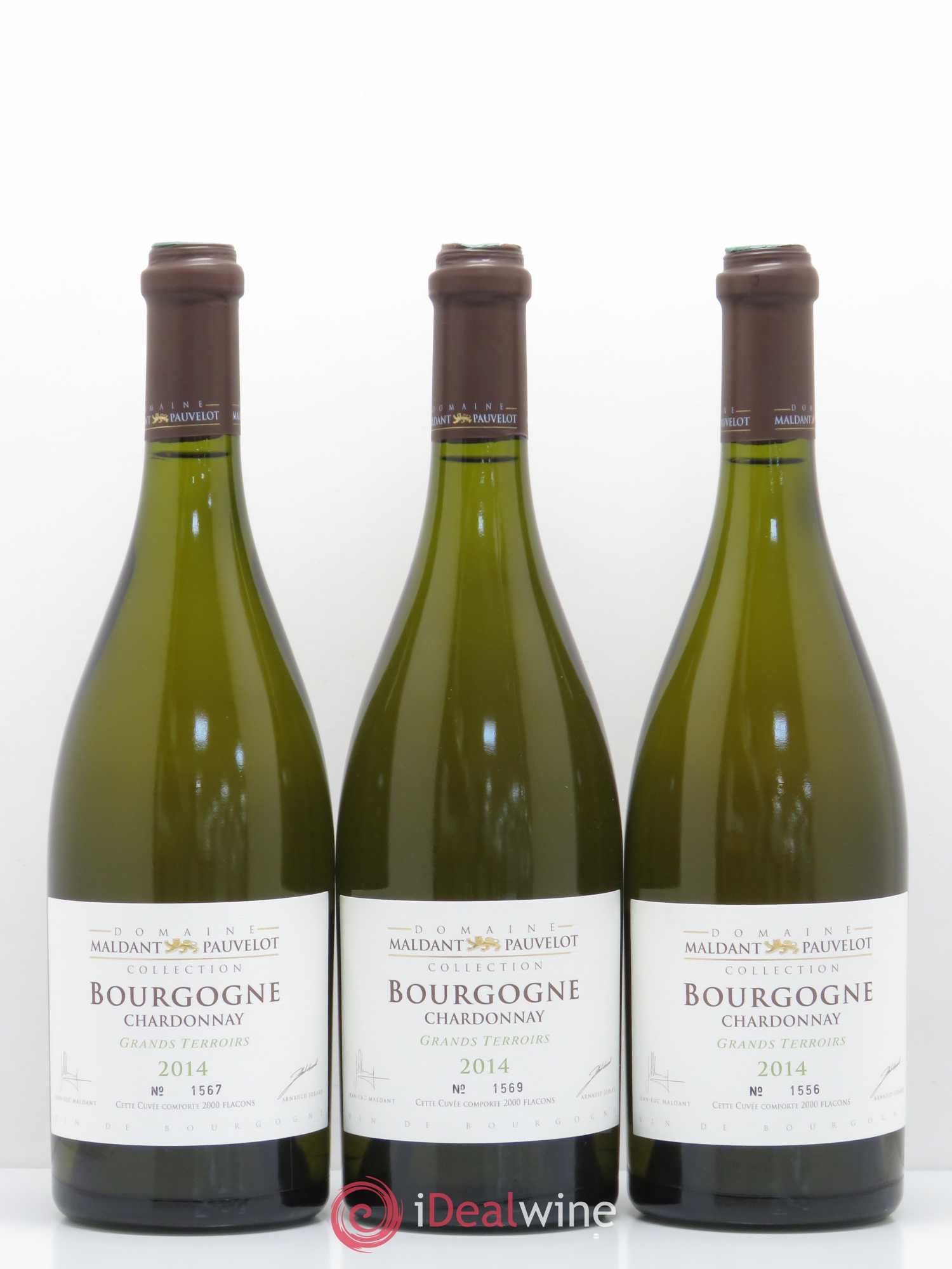 Bourgogne Chardonnay Grands Terroirs Domaine Maldant Pauvelot 2014 - Posten von 1 Flasche - 1