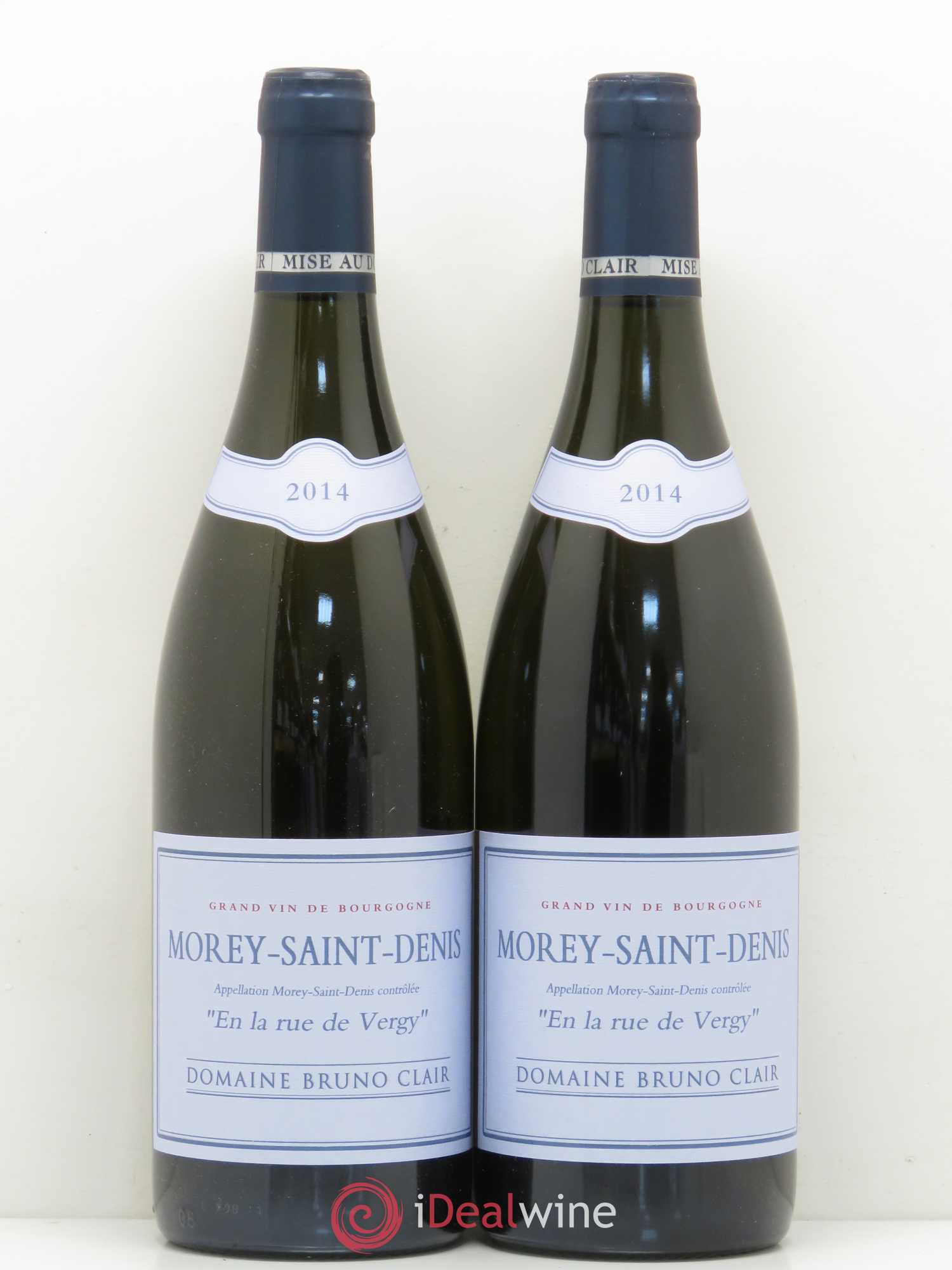 Morey-Saint-Denis En la Rue de Vergy Bruno Clair (Domaine) 2014 - Lot de 2 bouteilles - 0