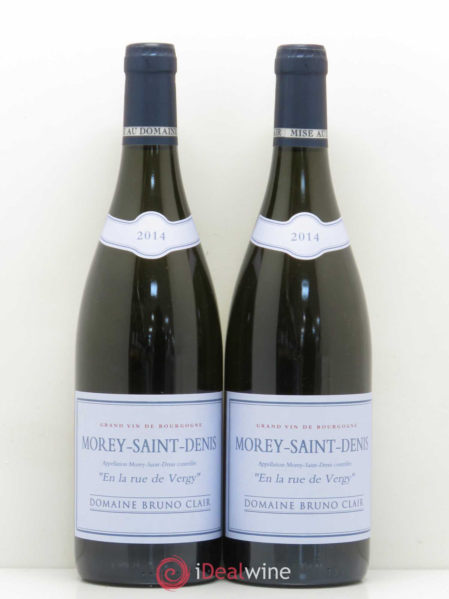 Morey-Saint-Denis En la Rue de Vergy Bruno Clair (Domaine) 2014 - Lot de 2 bouteilles - 0