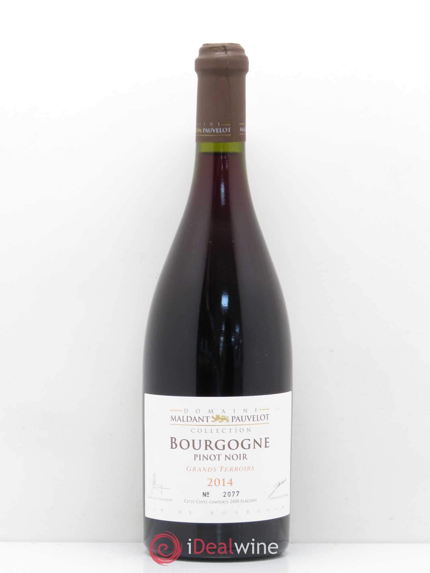 Bourgogne Pinot Noir Grands Terroirs Domaine Maldant Pauvelot 2014 - Posten von 1 Flasche - 0
