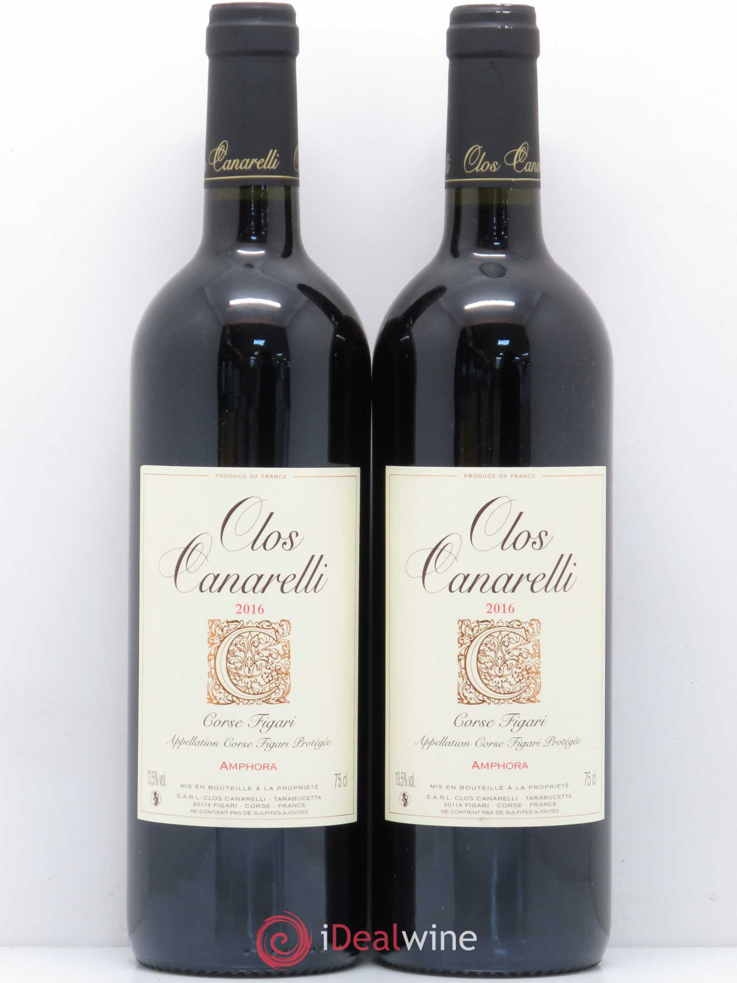 Figari Amphora Clos Canarelli 2016 - Lot de 2 bouteilles - 0