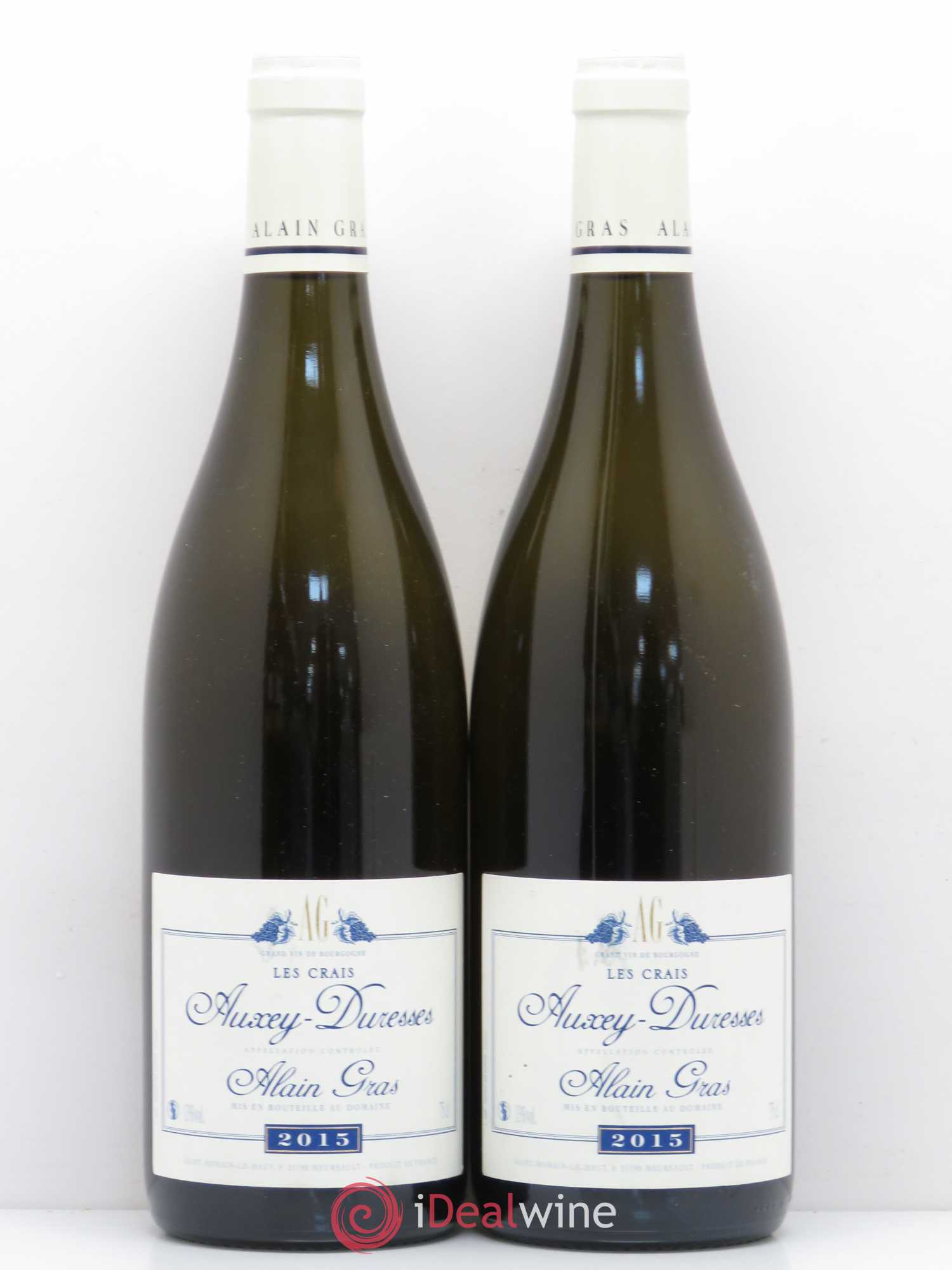 Auxey-Duresses Les Crais Alain Gras 2015 - Lot de 2 bouteilles - 0