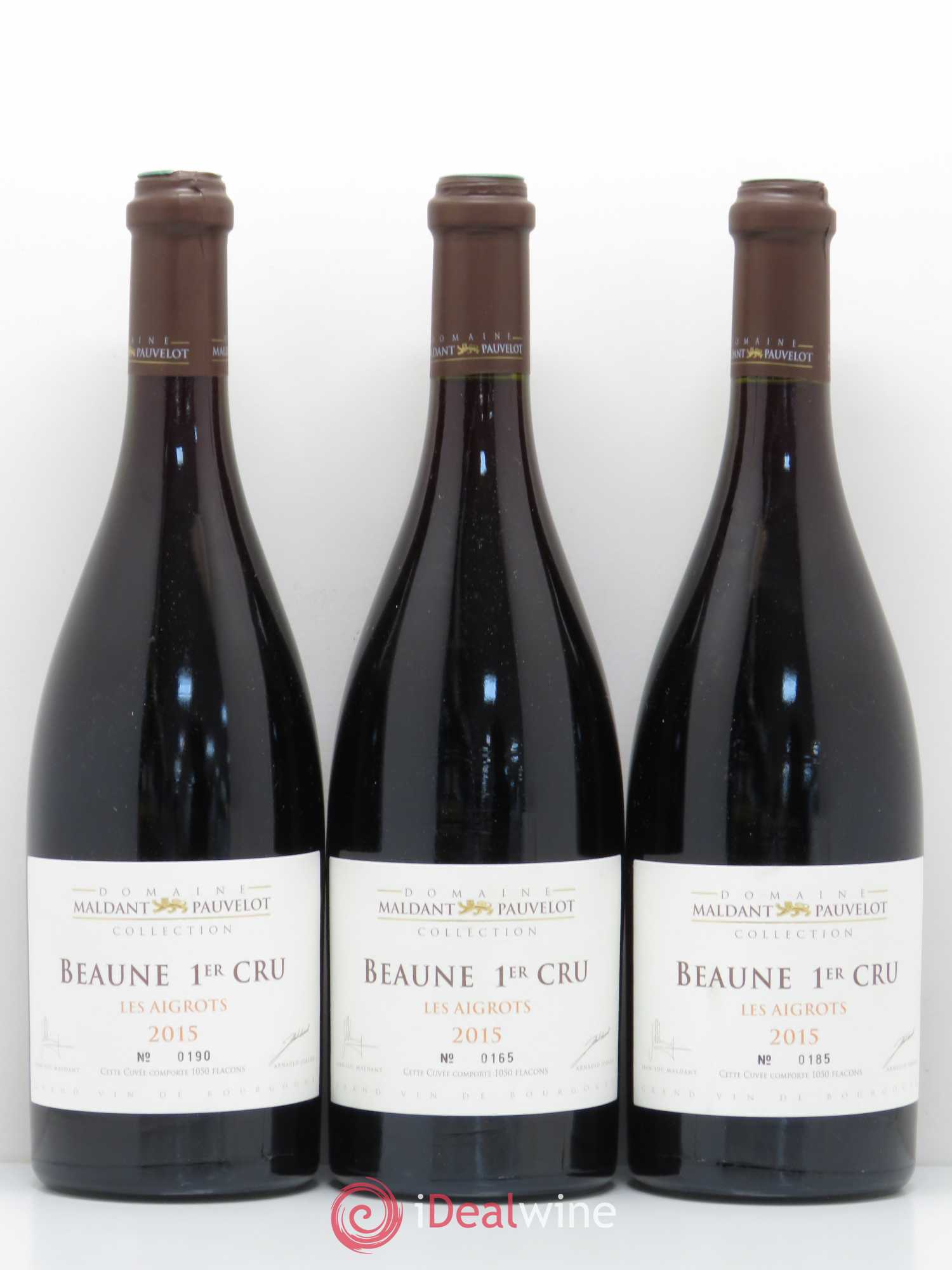Beaune 1er Cru Les Aigrots Domaine Maldant Pauvelot 2015 - Posten von 3 Flaschen - 0