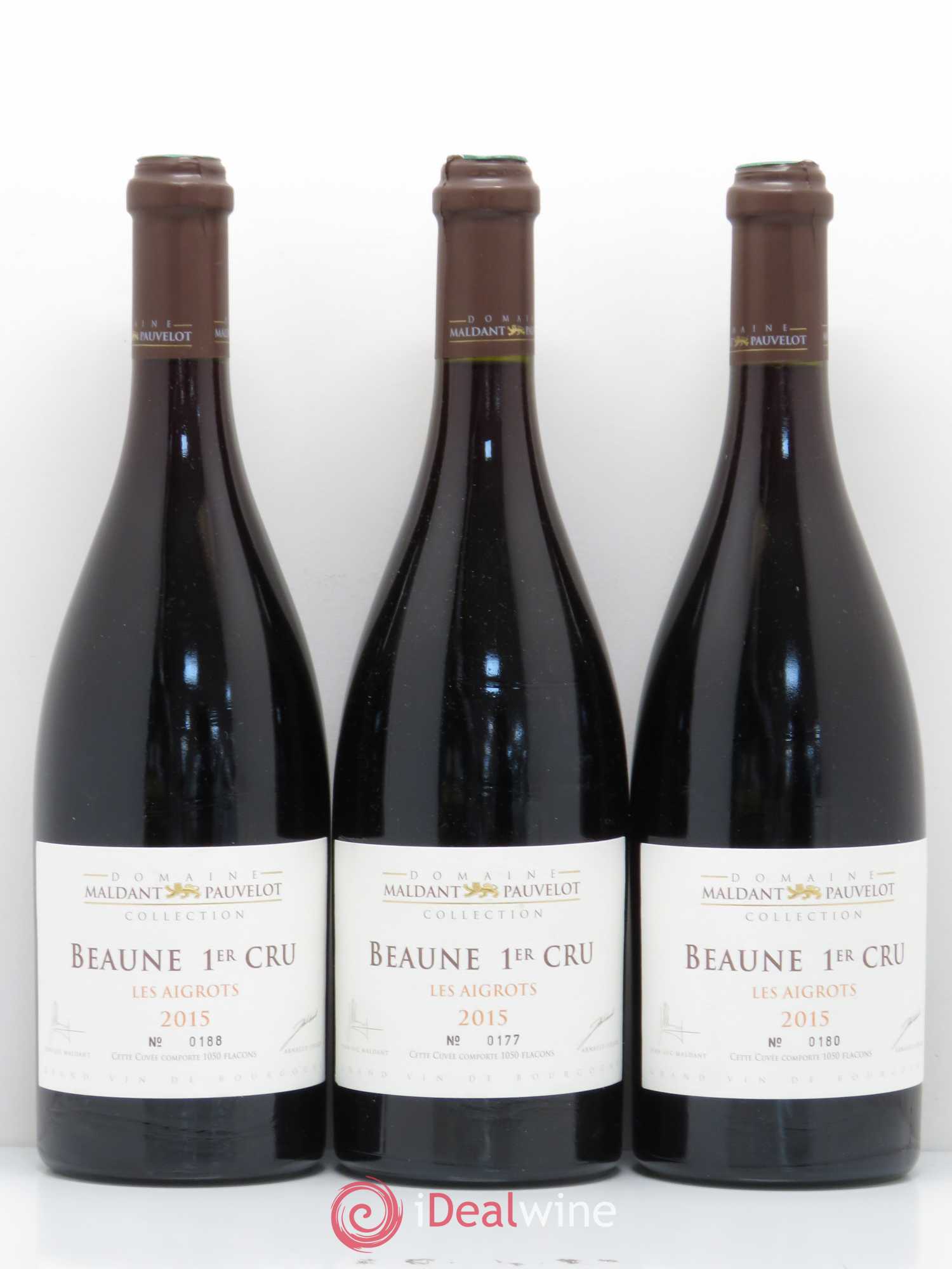 Beaune 1er Cru Les Aigrots Domaine Maldant Pauvelot 2015 - Posten von 3 Flaschen - 0