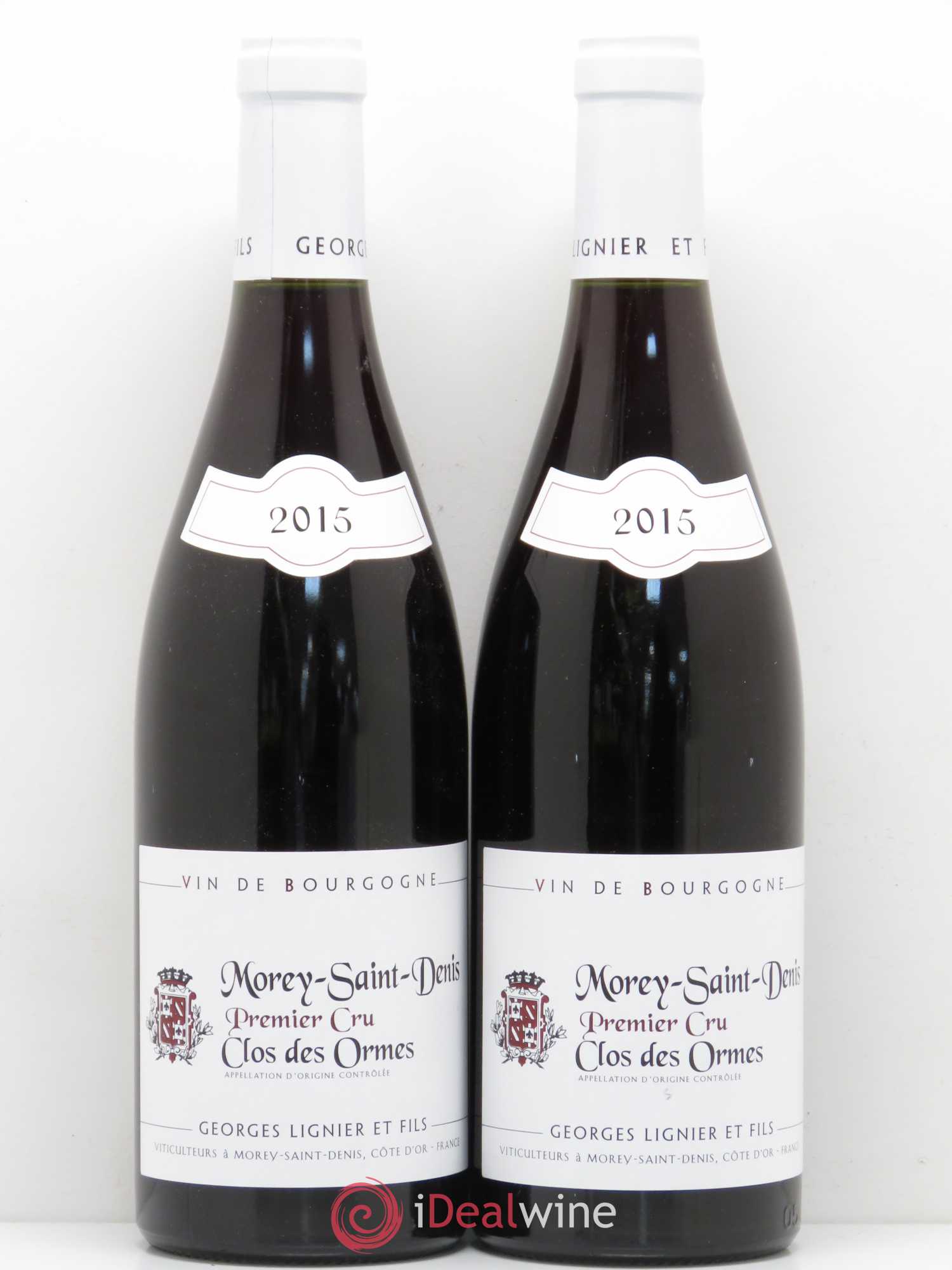 Morey-Saint-Denis 1er Cru Clos Des Ormes Domaine Georges Lignier 2015 - Posten von 2 Flaschen - 0